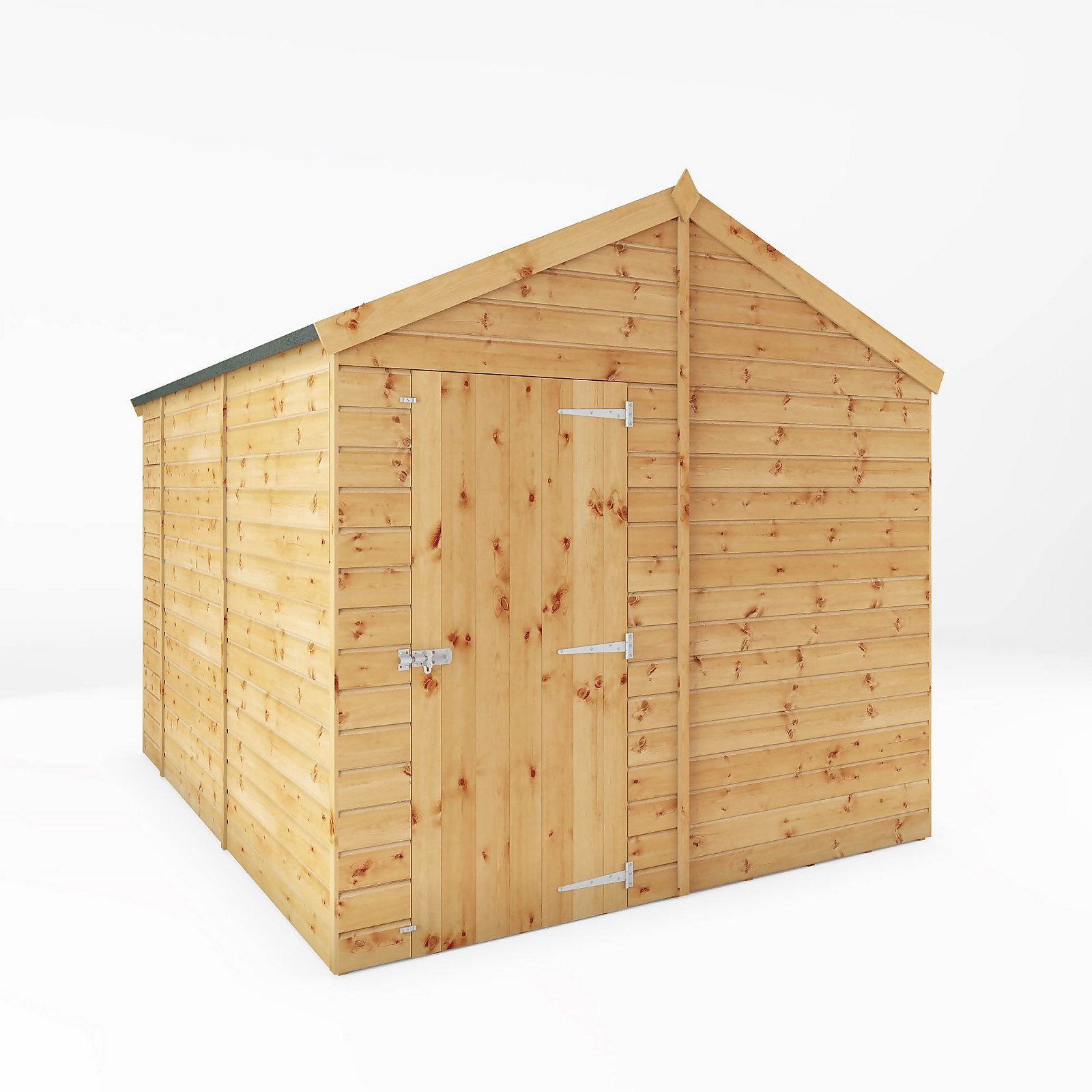 Mercia 10ft x 8ft Premium Windowless Shiplap Apex Shed - Including Installation
