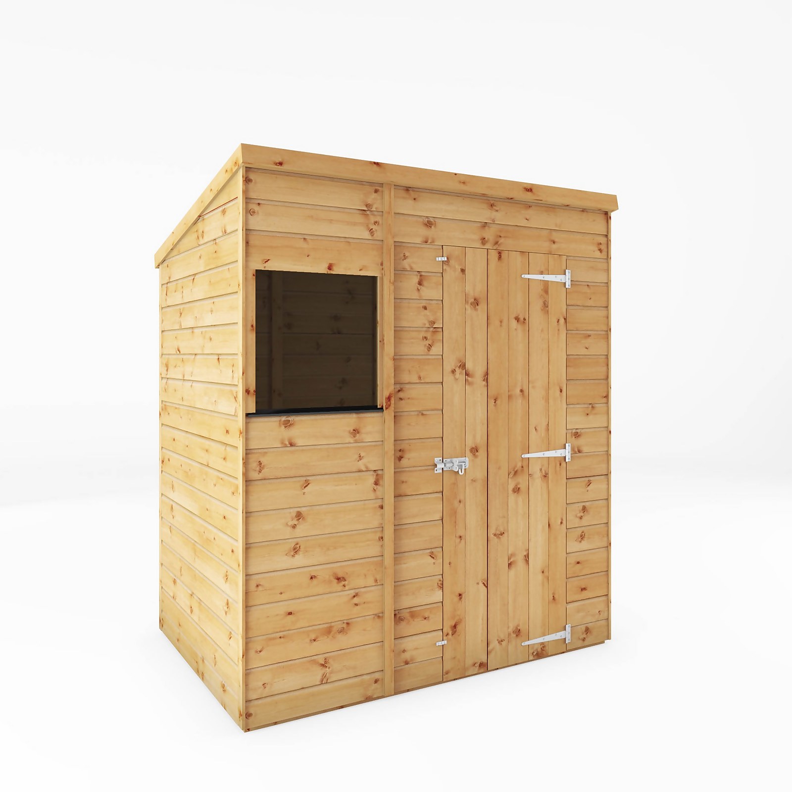 Mercia 6ft x 4ft Premium Shiplap Pent Shed - Including Installation
