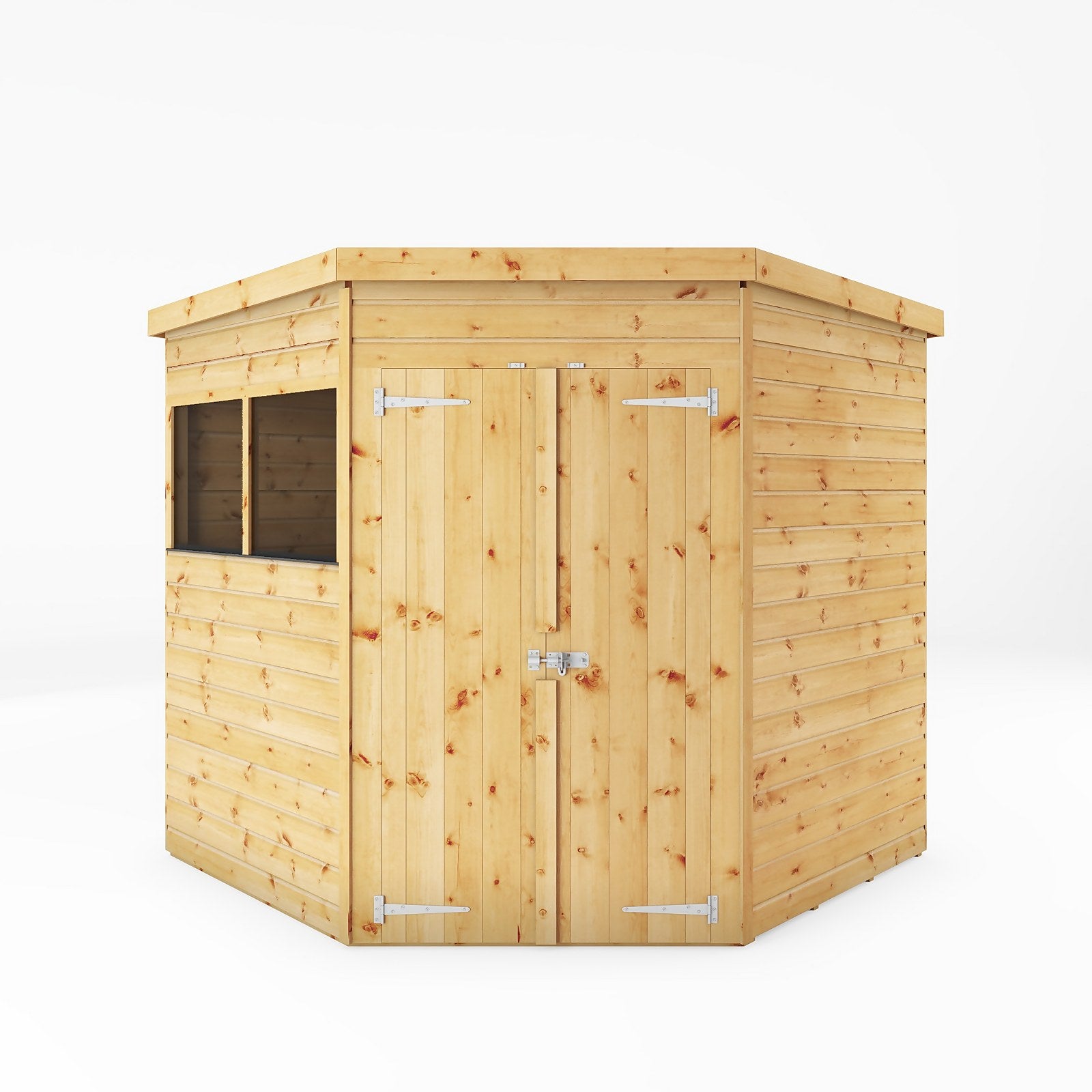 Mercia 7ft x 7ft Premium Shiplap Corner Shed - Including Installation thumbnail
