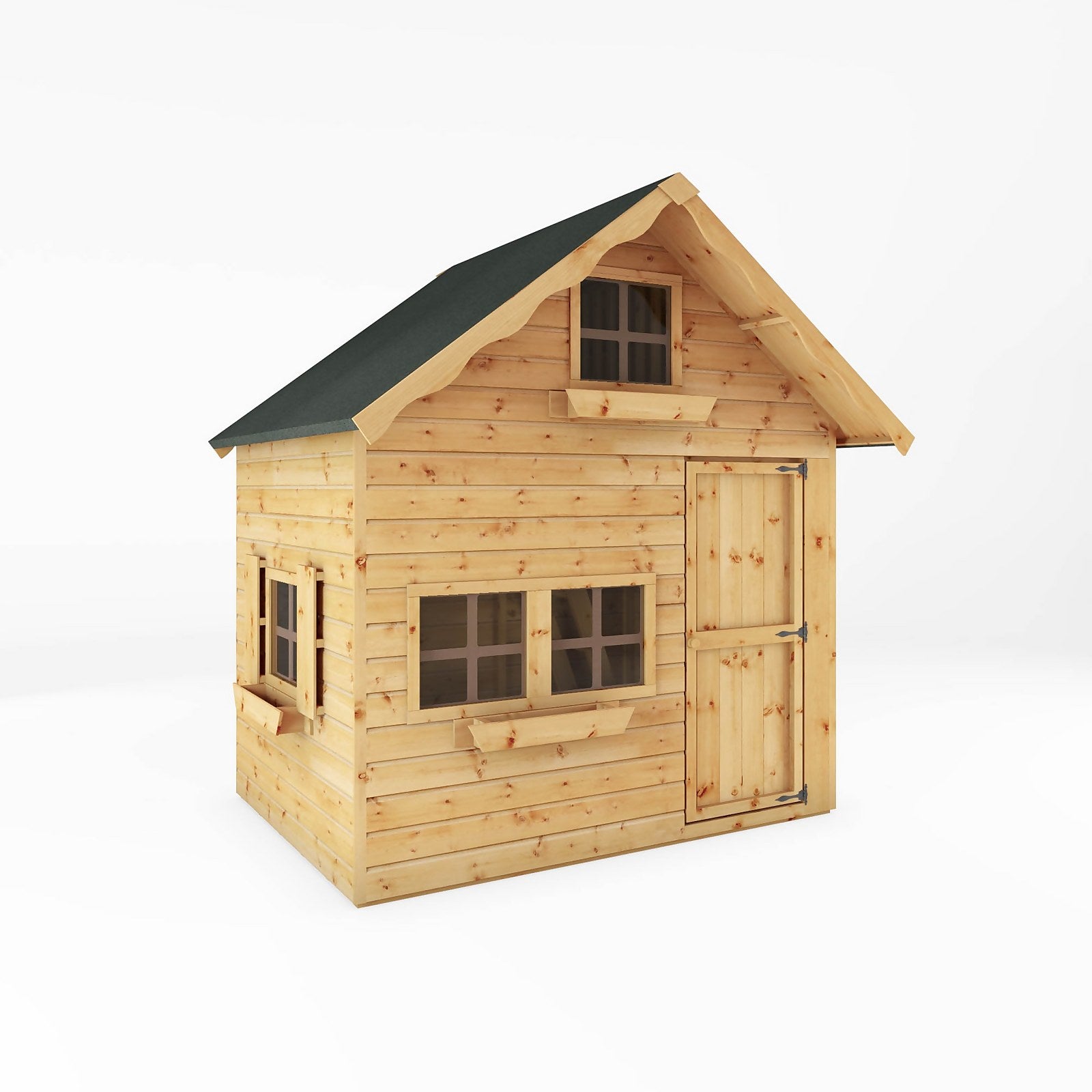 Mercia 7ft x 5ft Swiss Cottage Double Storey Playhouse - Installation Included thumbnail