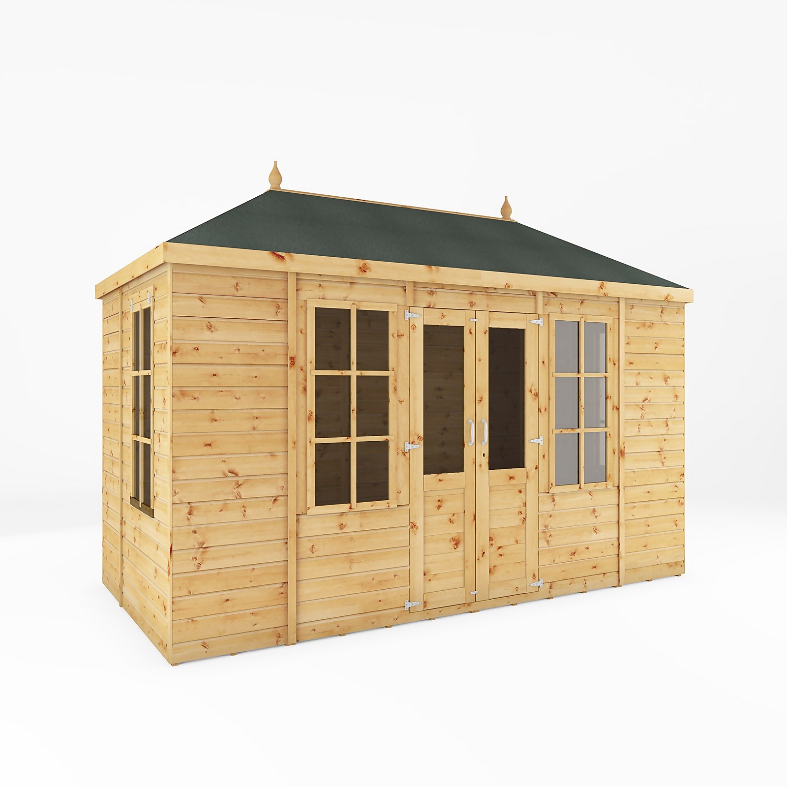 Photo of Mercia 12ft X 6ft Premium Clover Summerhouse - Including Installation