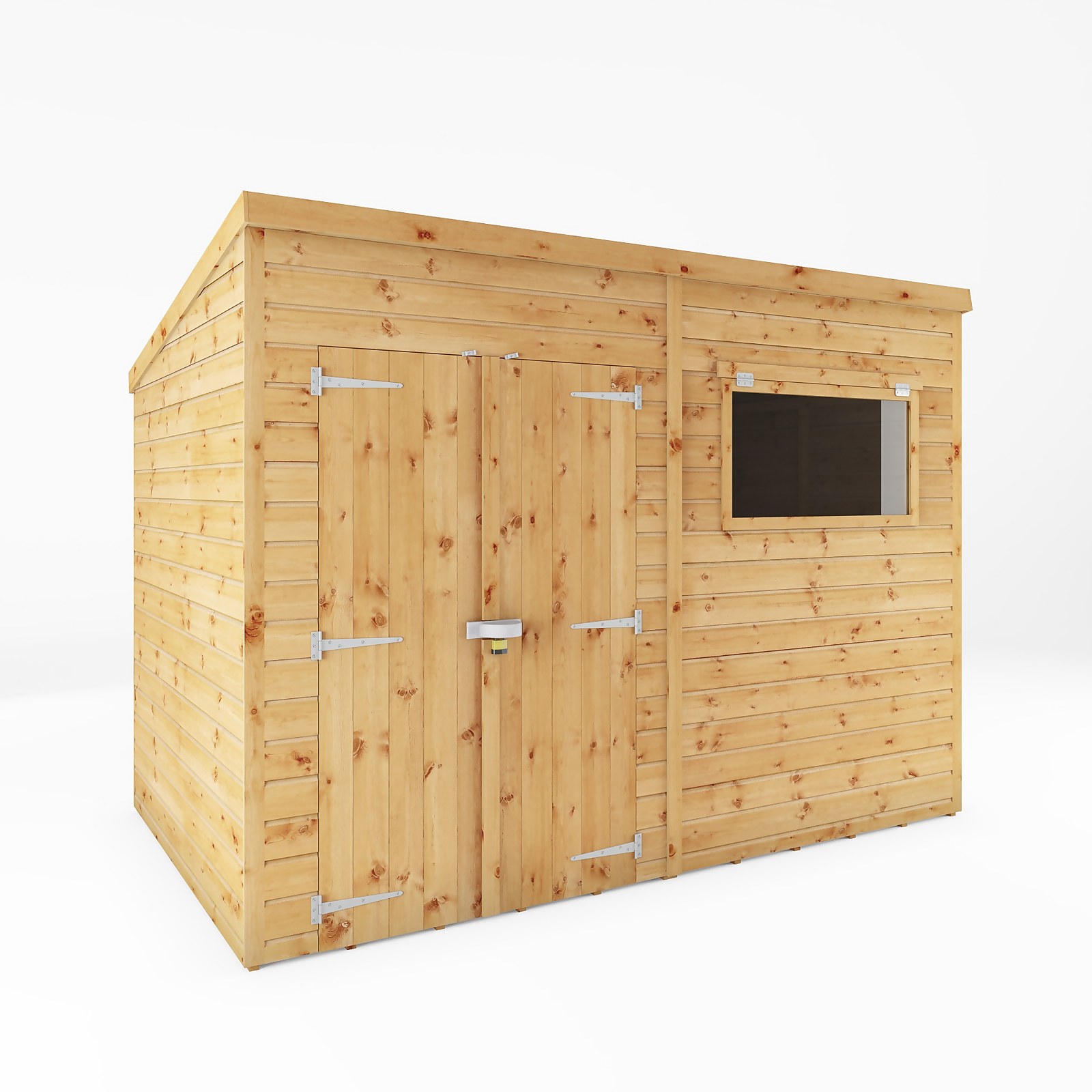 Mercia 10ft x 8ft Premium Shiplap Pent Shed - Including Installation