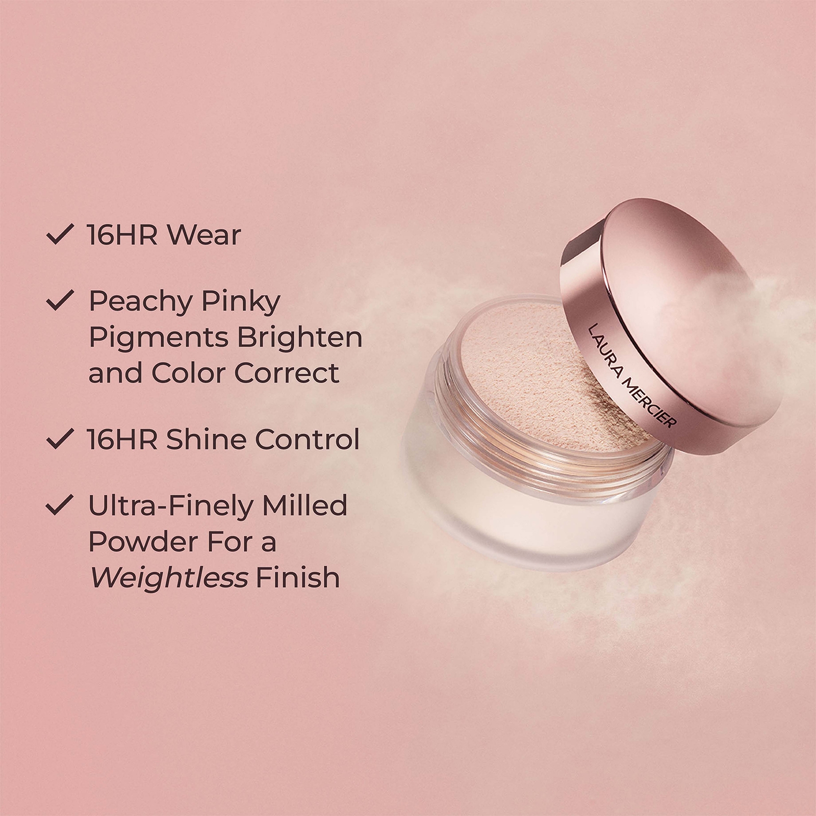 Thumbnail - Laura Mercier Durchscheinend Loses Fixierpuder Reisegröße 9,3 g (Verschiedene Farbtöne) - Tone Up Rose