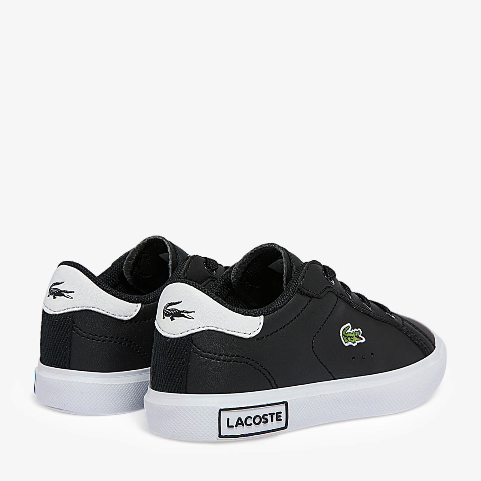 Lacoste Infant Powercourt Trainers - Black - Uk 5 Toddler