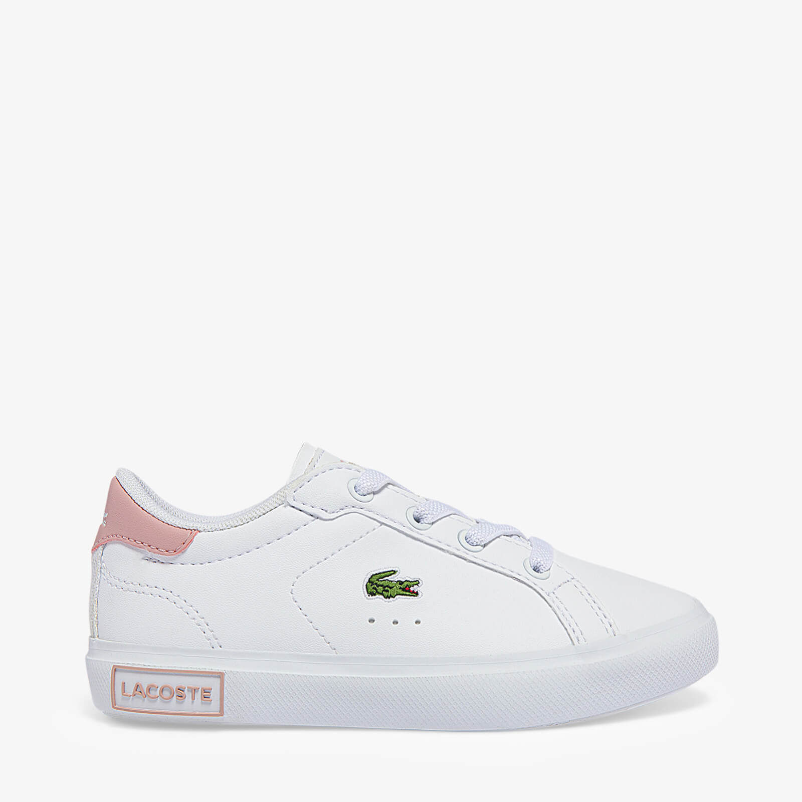 Lacoste Infant Powercourt 0721 Trainers - White/Pink - UK 5 Toddler