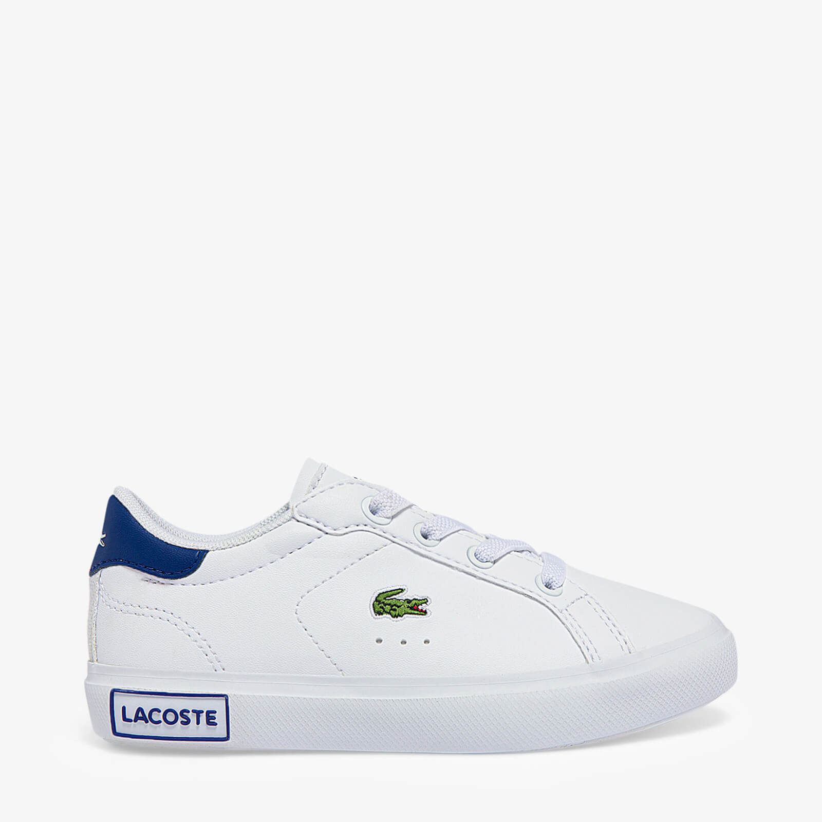 Lacoste Infant Powercourt Trainers - White/Blue - UK 5 Toddler
