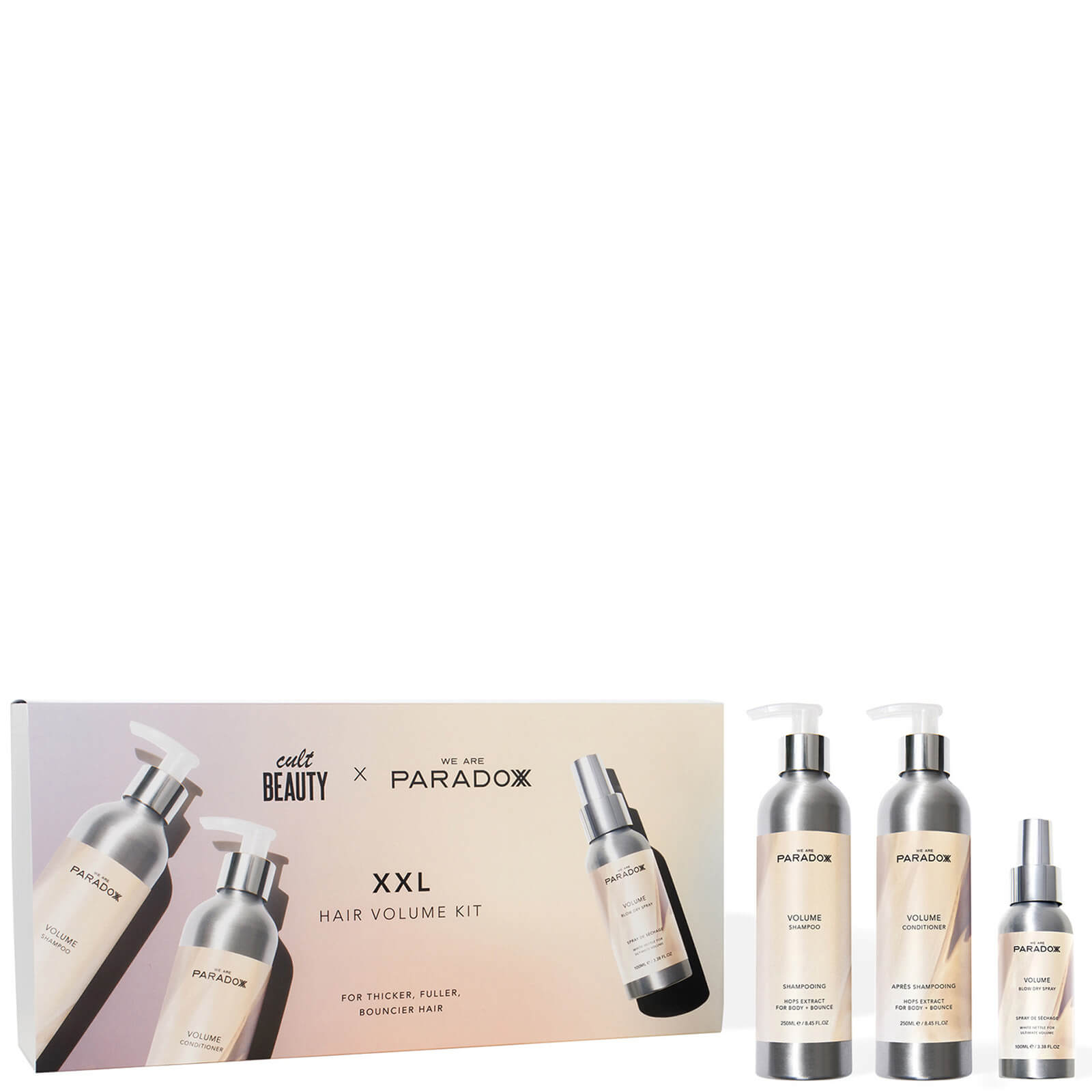 We Are Paradoxx Exclusive Xxl Hair Volume Kit In White