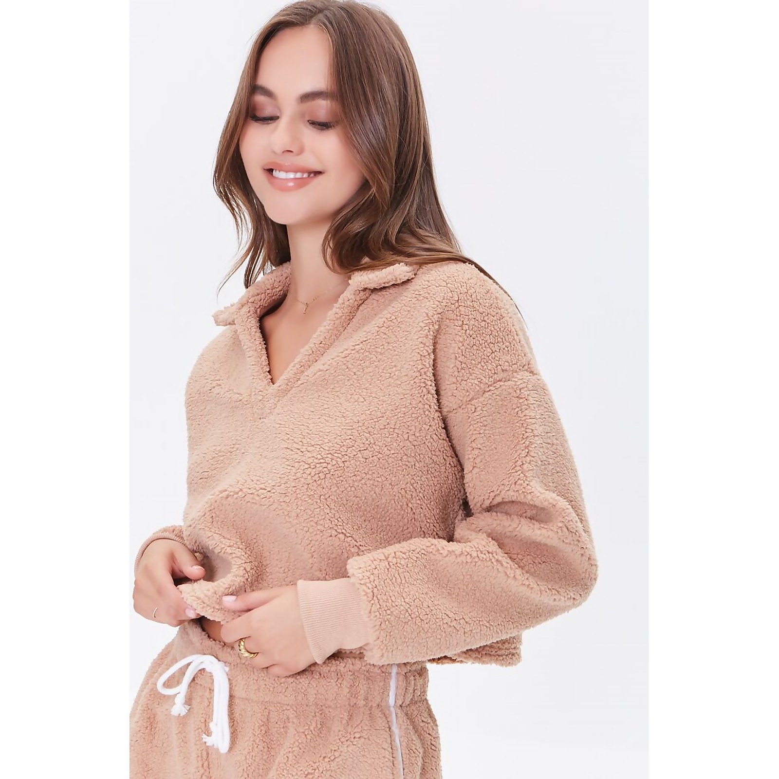 Faux Shearling Pullover - XL
