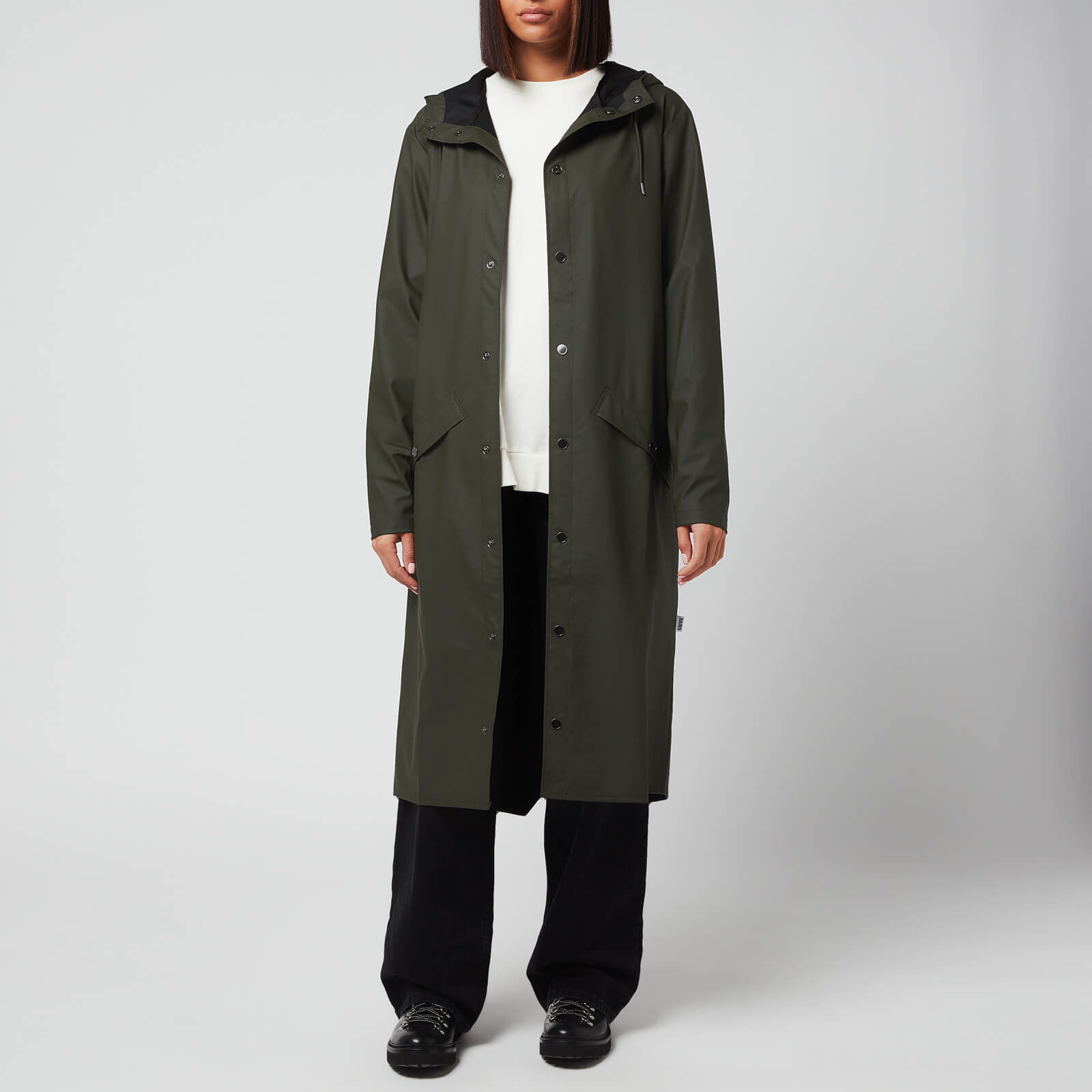 Rains Women's Longer Jacket - Green - XS