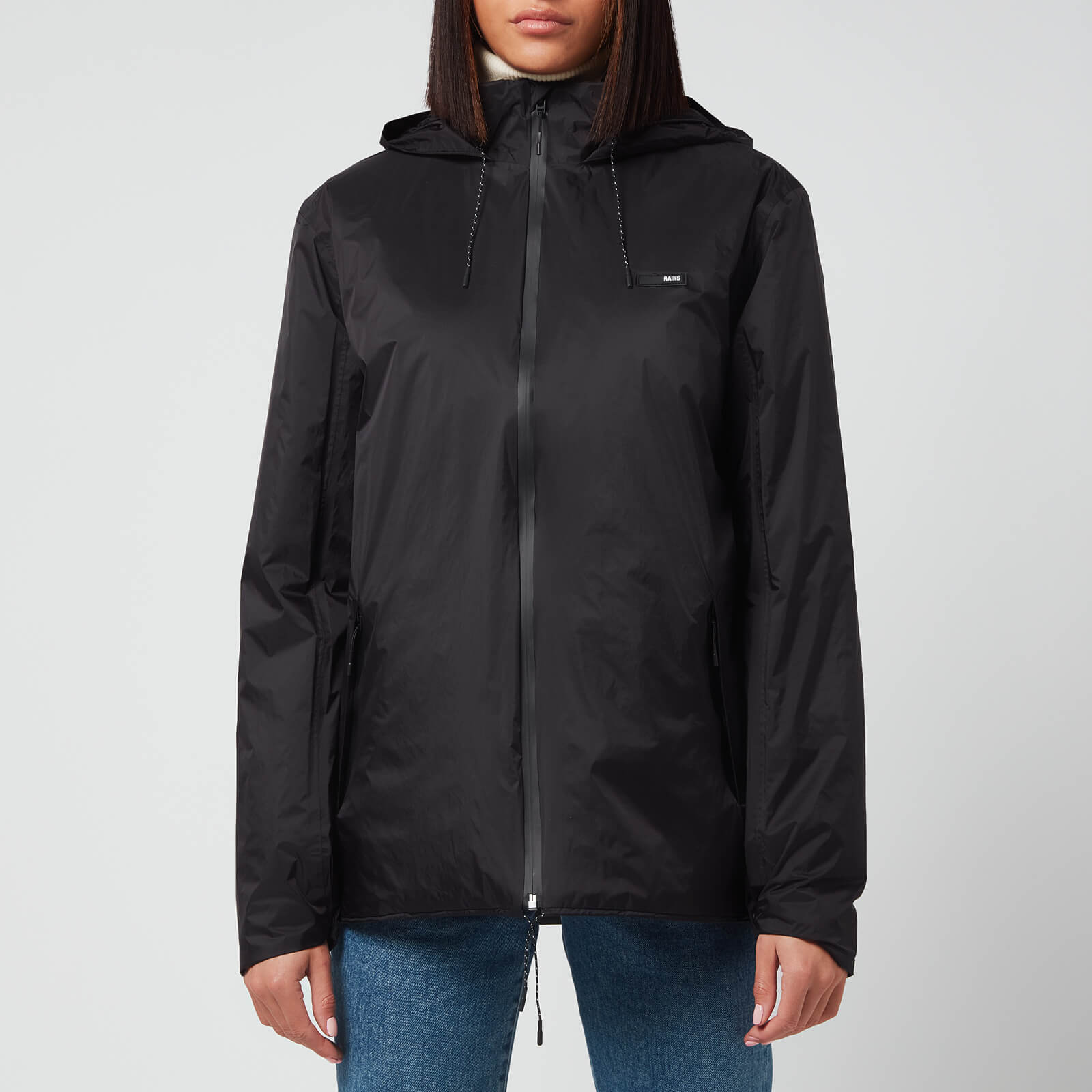 Rains Women's Padded Nylon Jacket - Black - XS