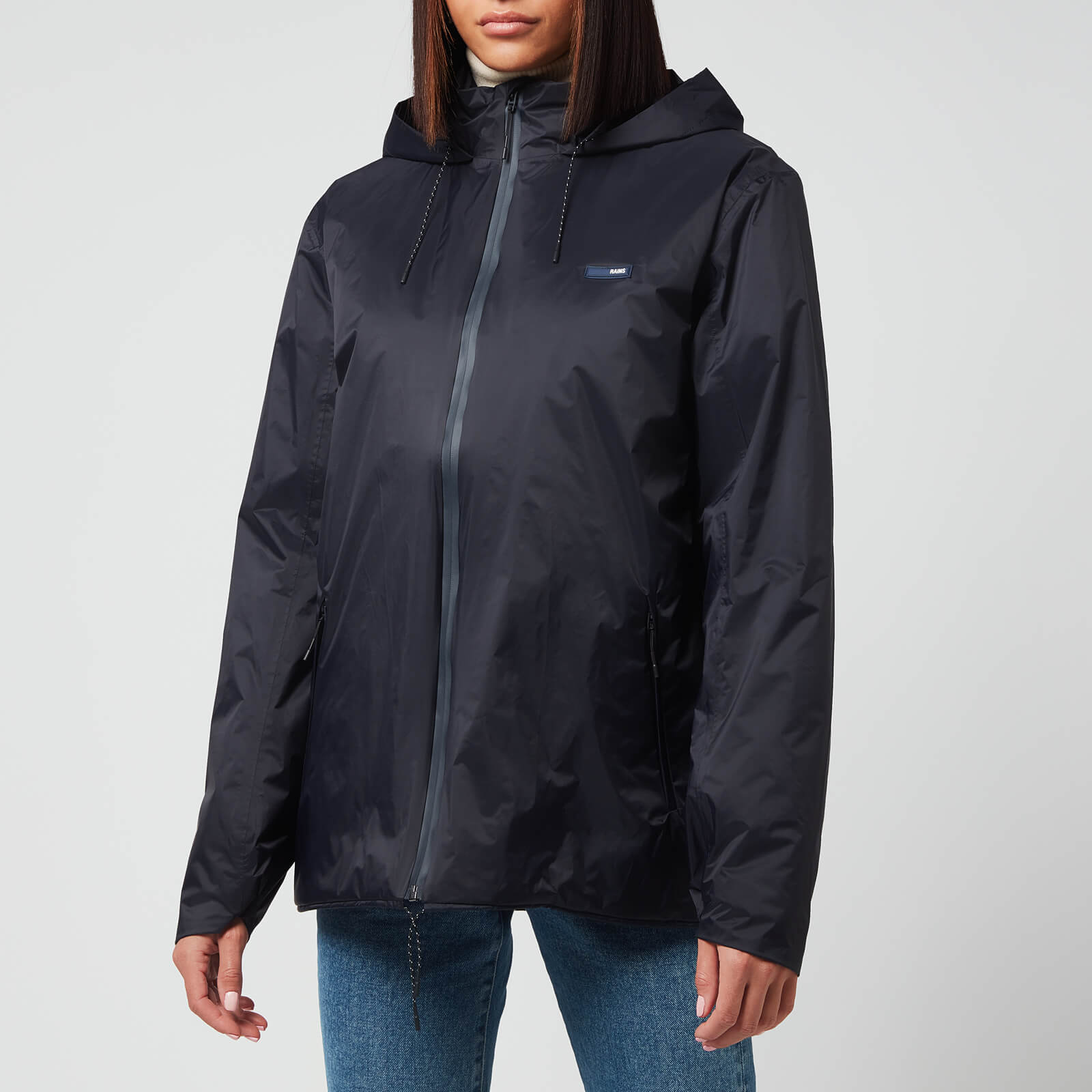 Rains Women's Padded Nylon Jacket - Navy - XS