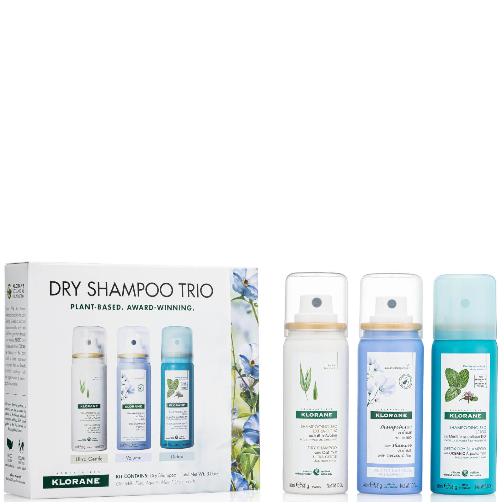 KLORANE Dry Shampoo Discovery Set