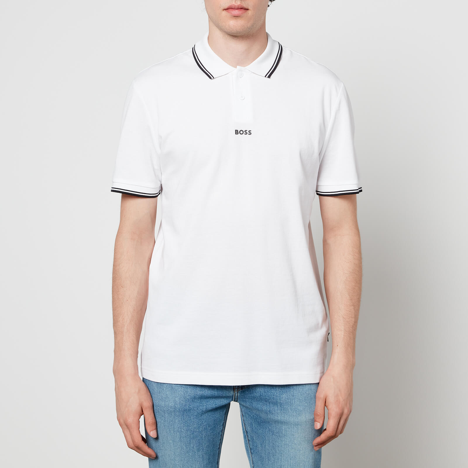 BOSS Casual Men's Pchup Polo Shirt - White - M