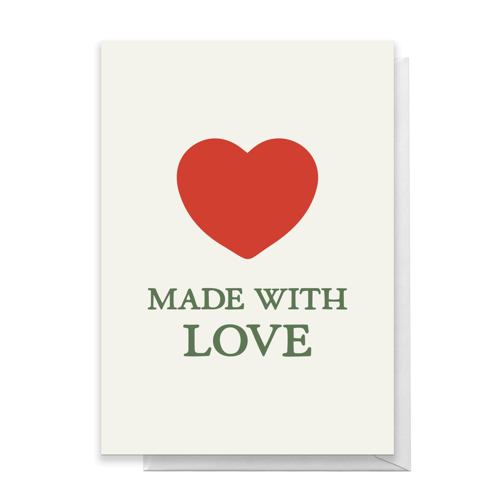 Made With Love Greetings Card - Standard Card