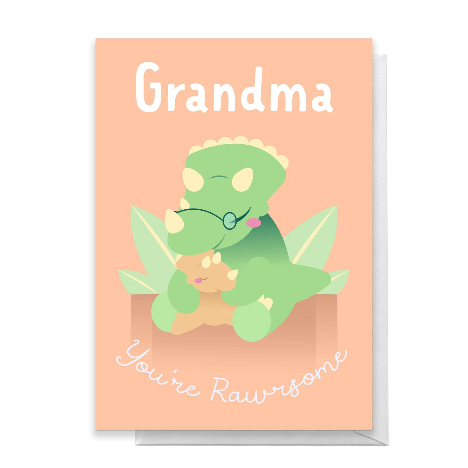 Grandma You're Rawrsome Greetings Card - Standard Card