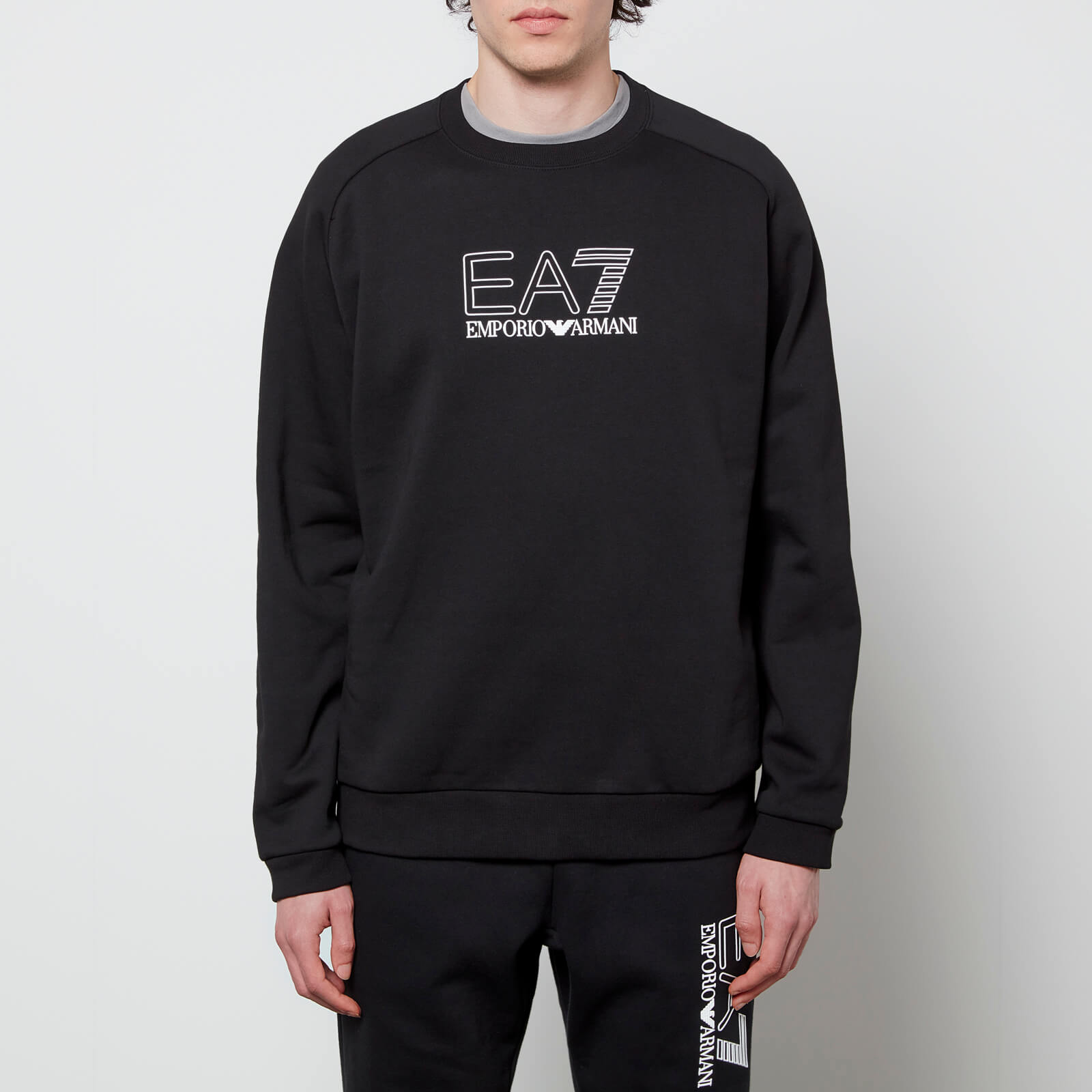 Ea7 Men's Visability Fleece Sweatshirt - Black - Xxl