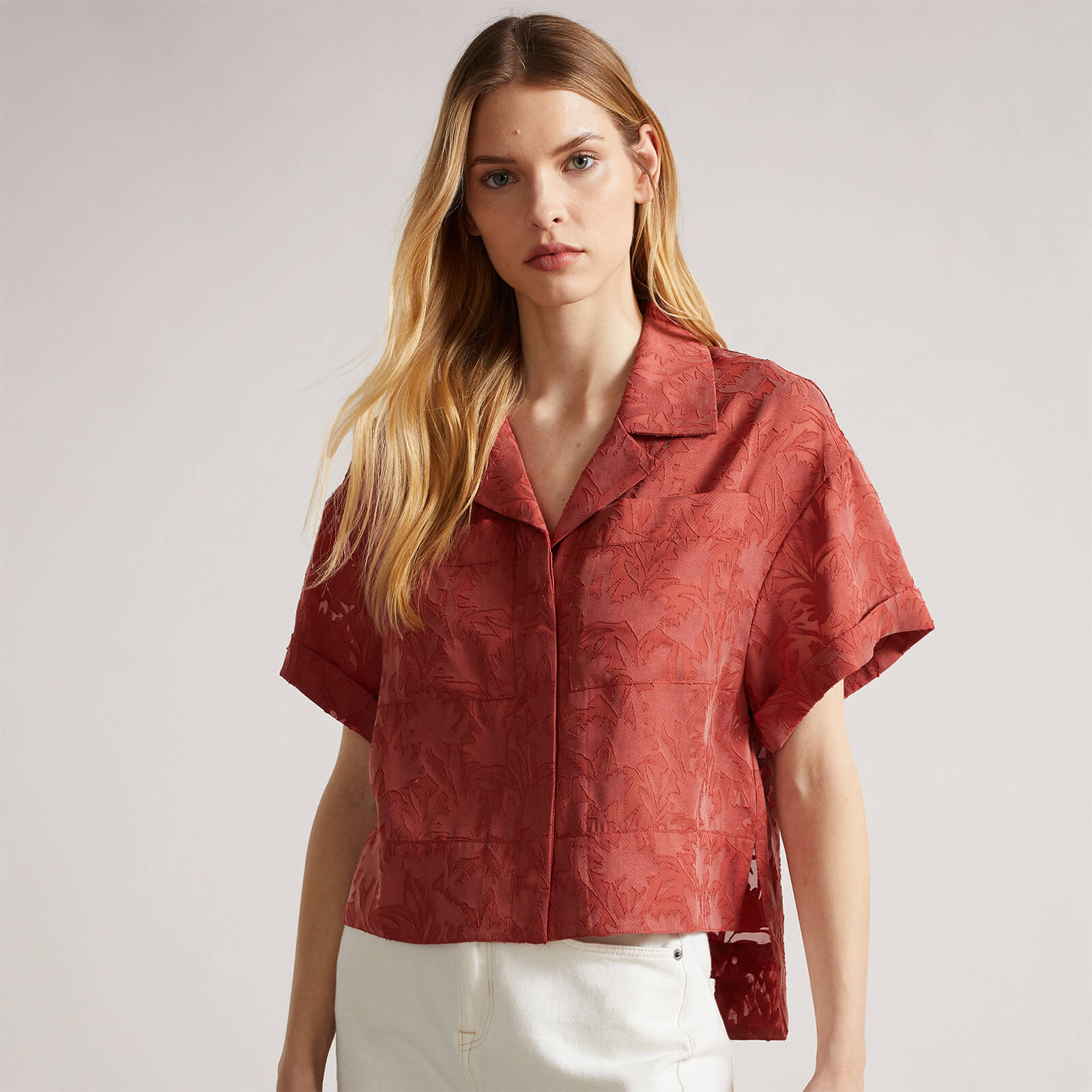 Ted Baker Cilest Lyocell-Blend Fil Coupe Blouse