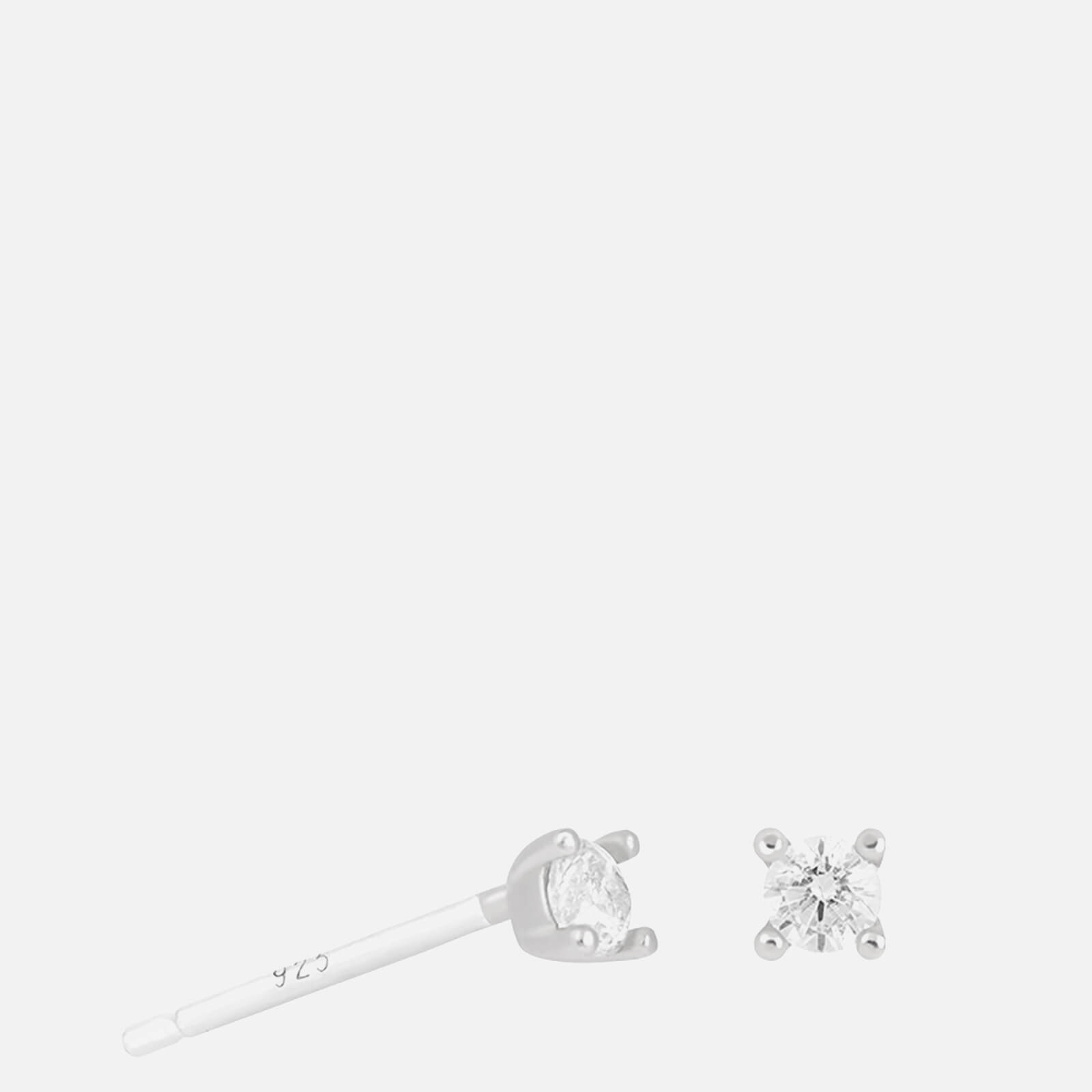 Astrid & Miyu Women's Mystic Simple Studs - Silver