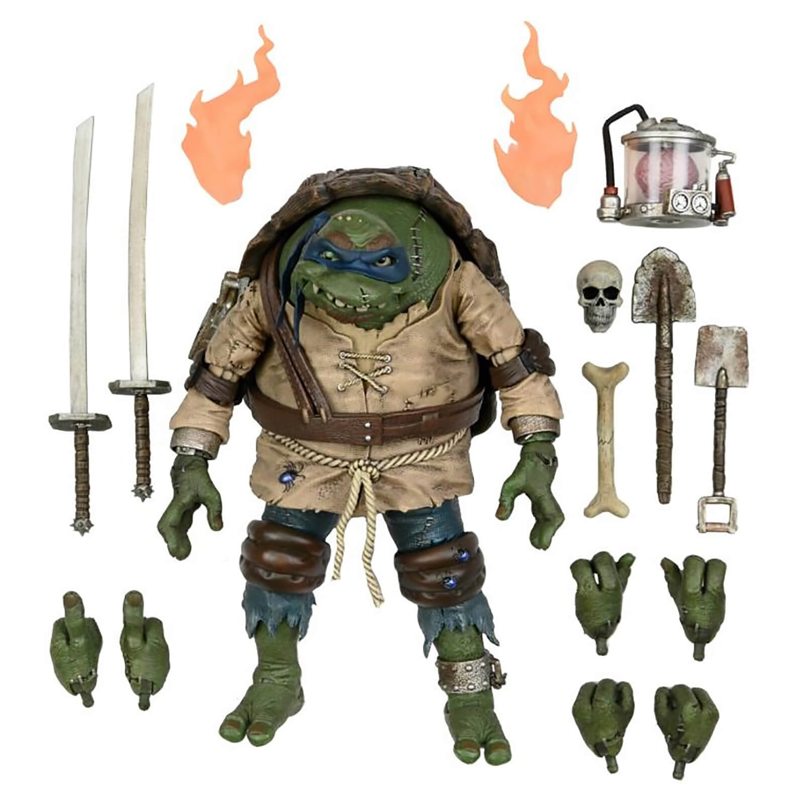 NECA Teenage Mutant Ninja Turtles TMNT x Universal Monsters Leonardo as The Hunchback Ultimate 7 Inch Scale Action Figure