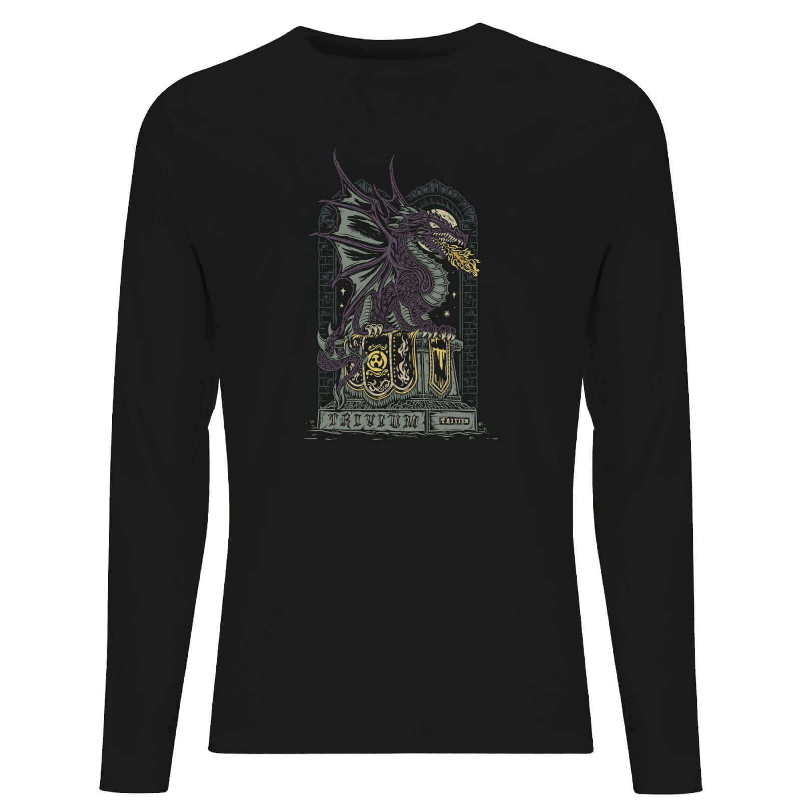 Trivium Dragon Men’s Long Sleeve T-Shirt – Black – XS