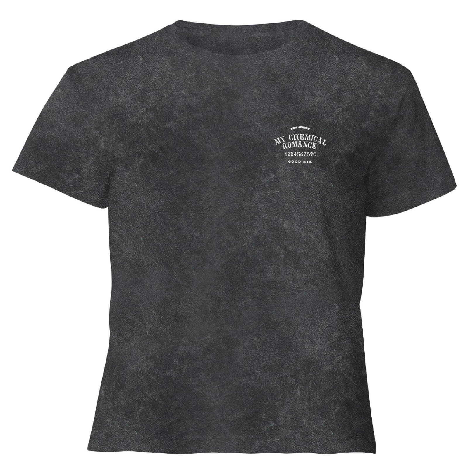 My Chemical Romance Question Women's Cropped T-Shirt - Black Acid Wash - M