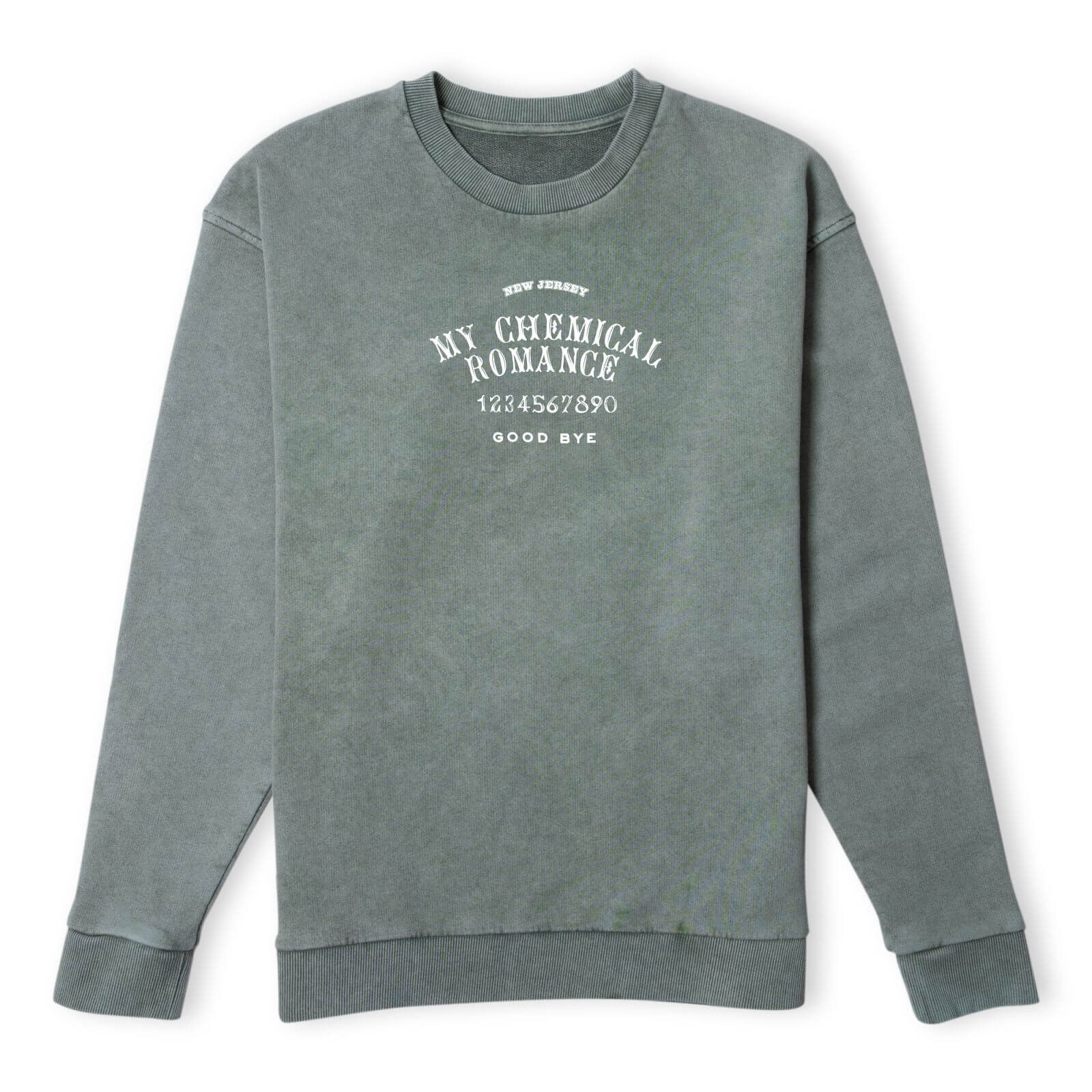

My Chemical Romance Ouija Sweatshirt - Khaki Acid Wash - L