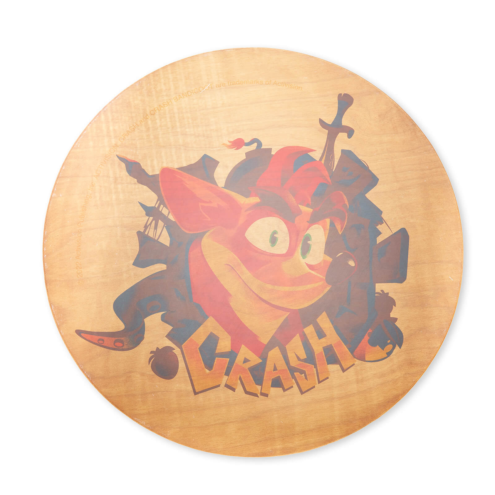 Decorsome  Crash Bandicoot Holz-Beistelltisch | Silver