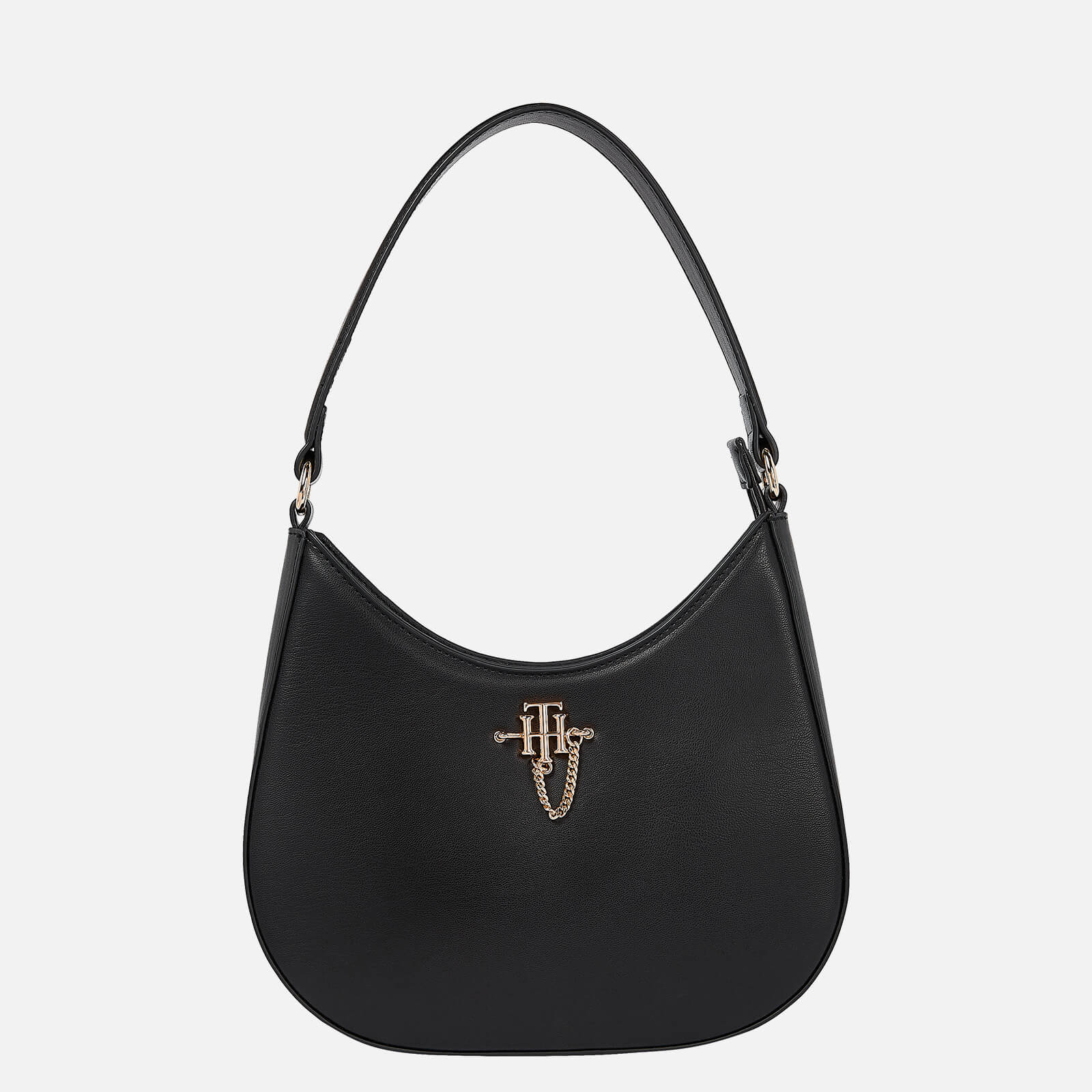 Tommy Hilfiger Women's Th Chain Shoulder Bag - Black