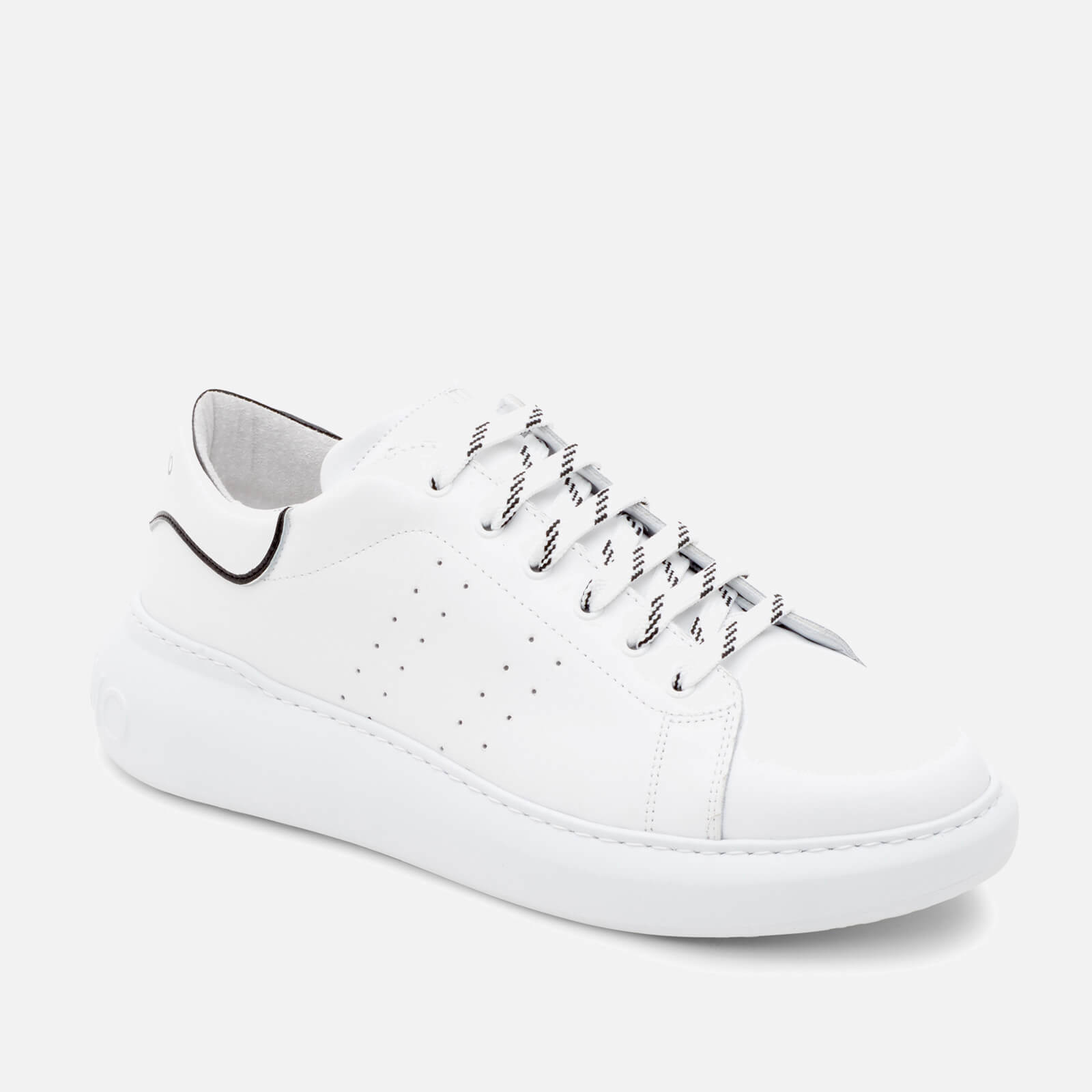 Valentino Shoes Women's Leather Chunky Trainers - White/White - UK 3