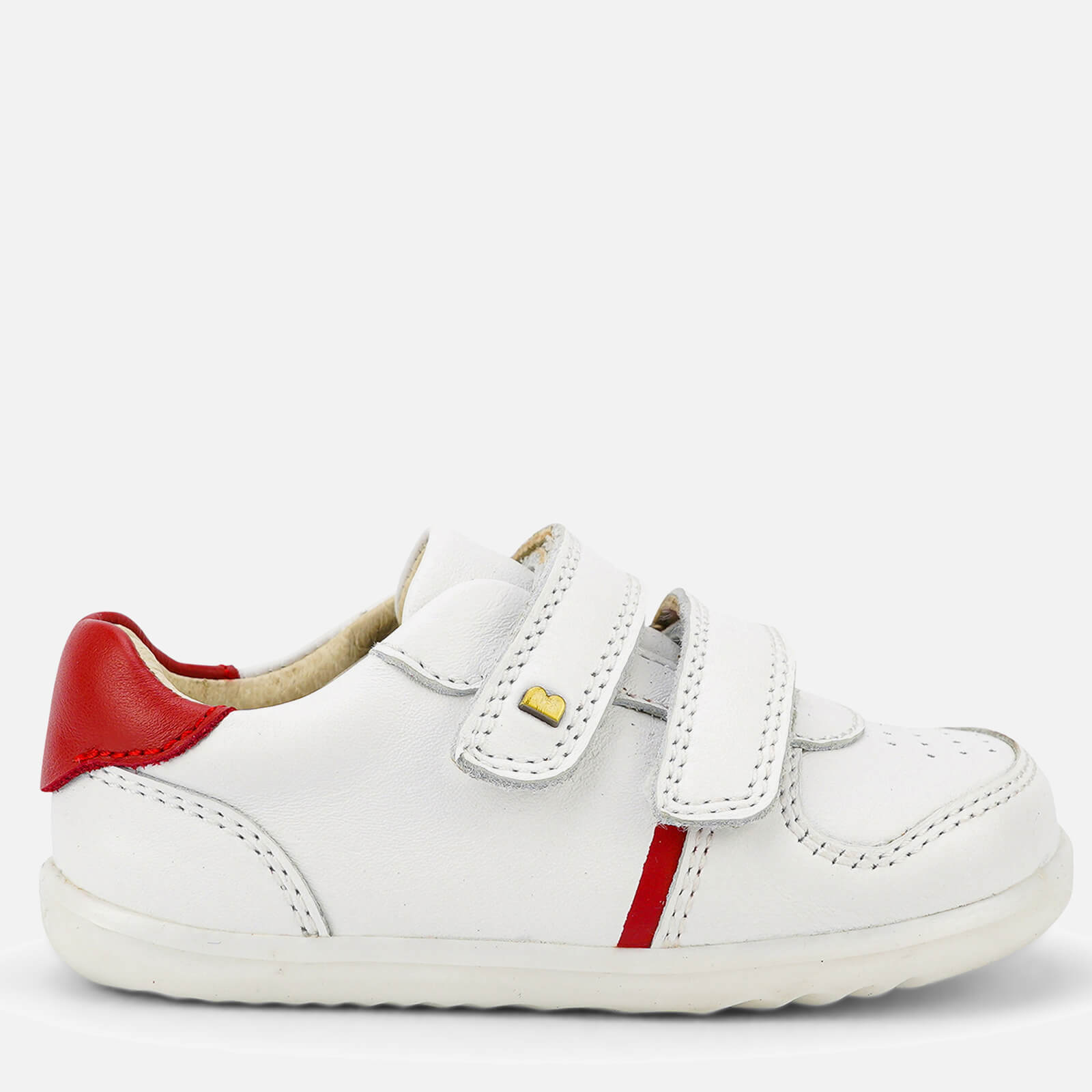 Bobux Boys' Step Up Riley Trainers - White/Red - UK 3.5 Baby
