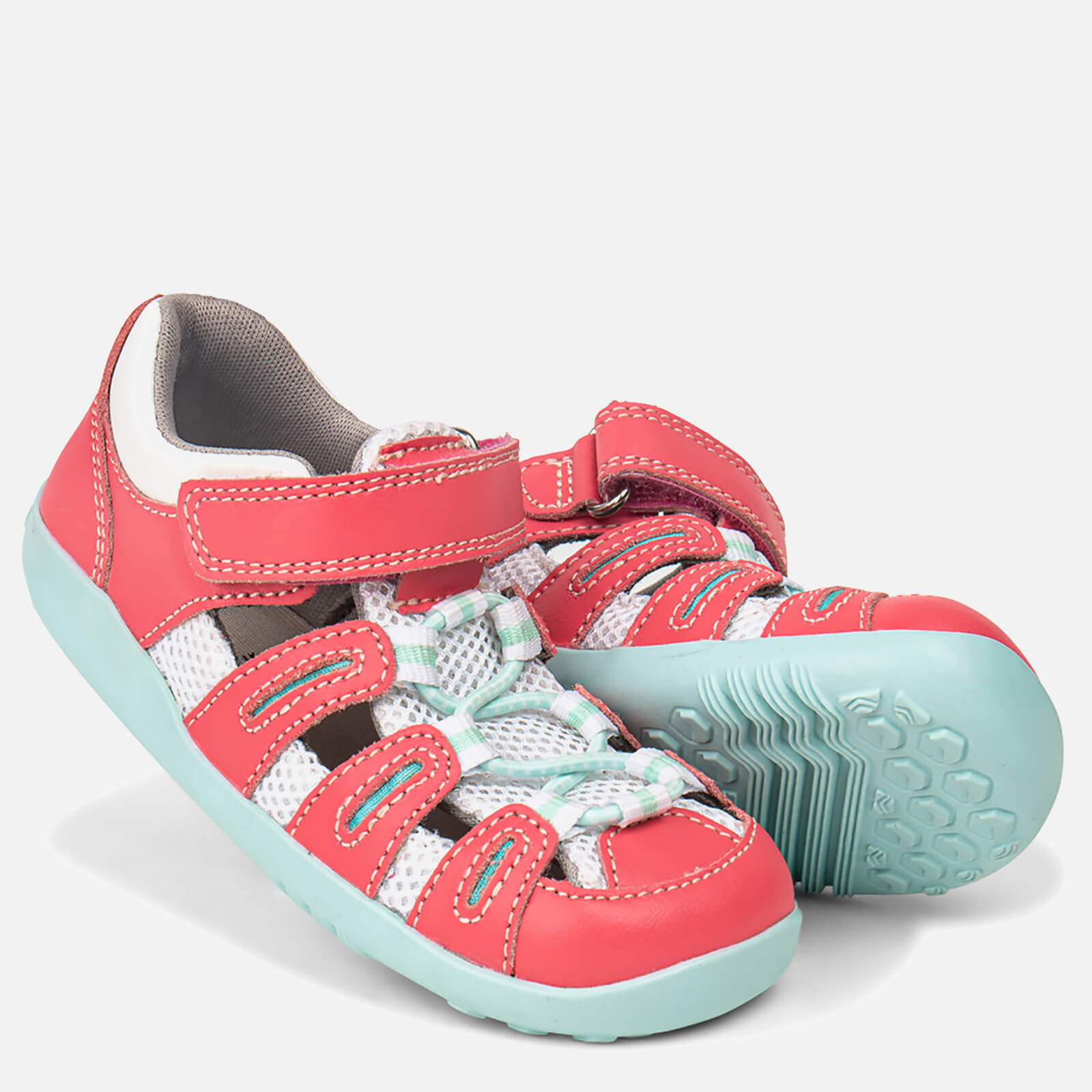 Bobux Girls' I-walk Summit Water Shoes - Guava Mint - Uk 6 Toddler 637203 Childrens Footwear, Pink