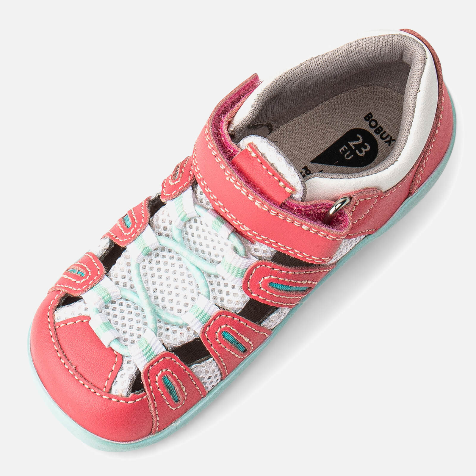 Bobux Girls' I-walk Summit Water Shoes - Guava Mint - Uk 6 Toddler 637203 Childrens Footwear, Pink