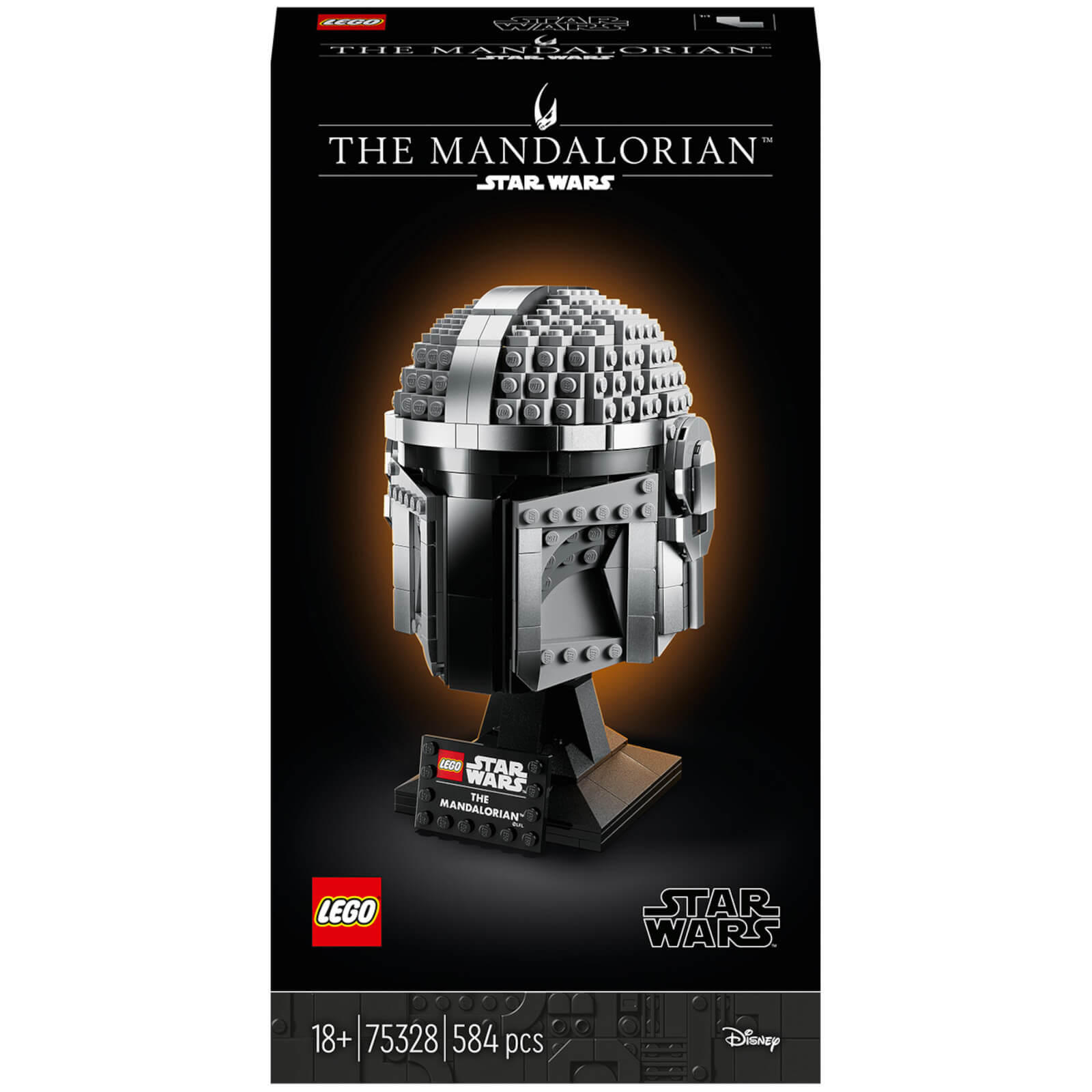 LEGO Star Wars: The Mandalorian Helmet Model Adult Set (75328)