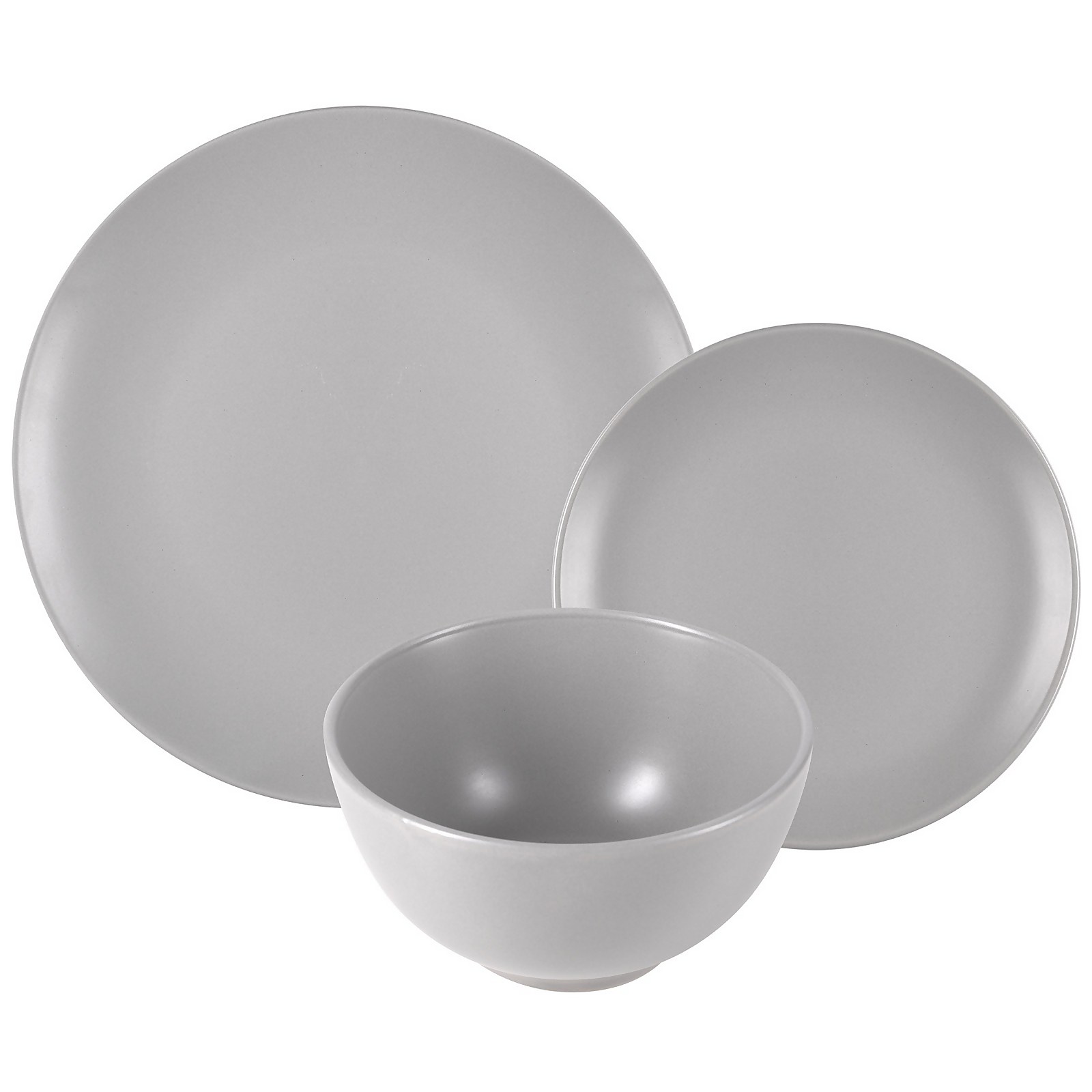 Photo of Prep & Cook 12 Piece Dinnerware Set - Stoneware Grey