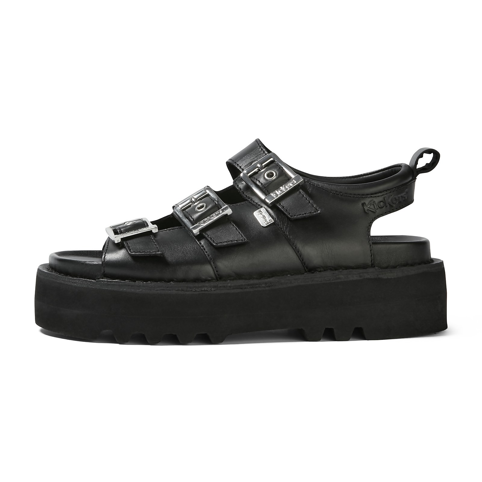 Adult Women's Knox lo buckle Sandal Leather Black
