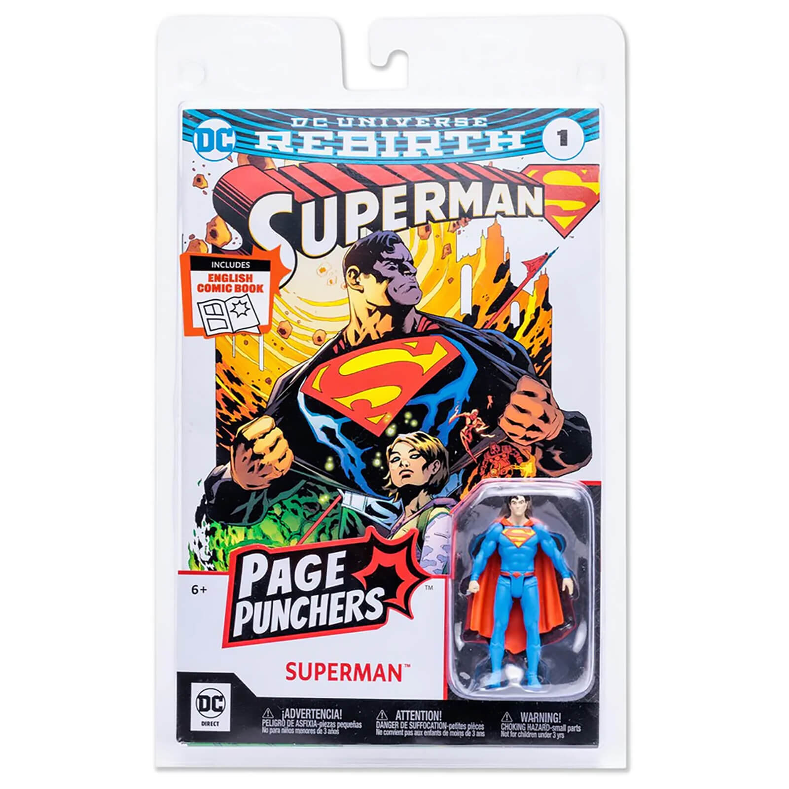 McFarlane DC Direct: Page Punchers - Rebirth Comic and Superman 3 Inch Action Figure
