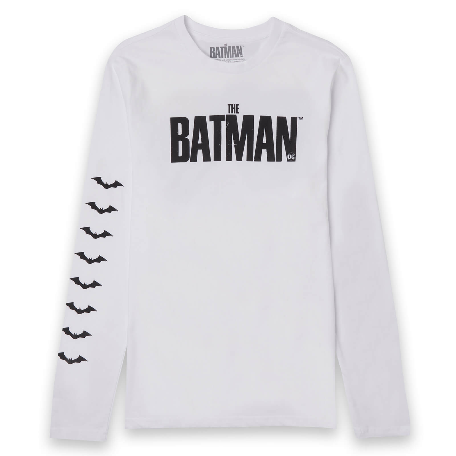 The Batman The Bat Men's Long Sleeve T-Shirt - White - X