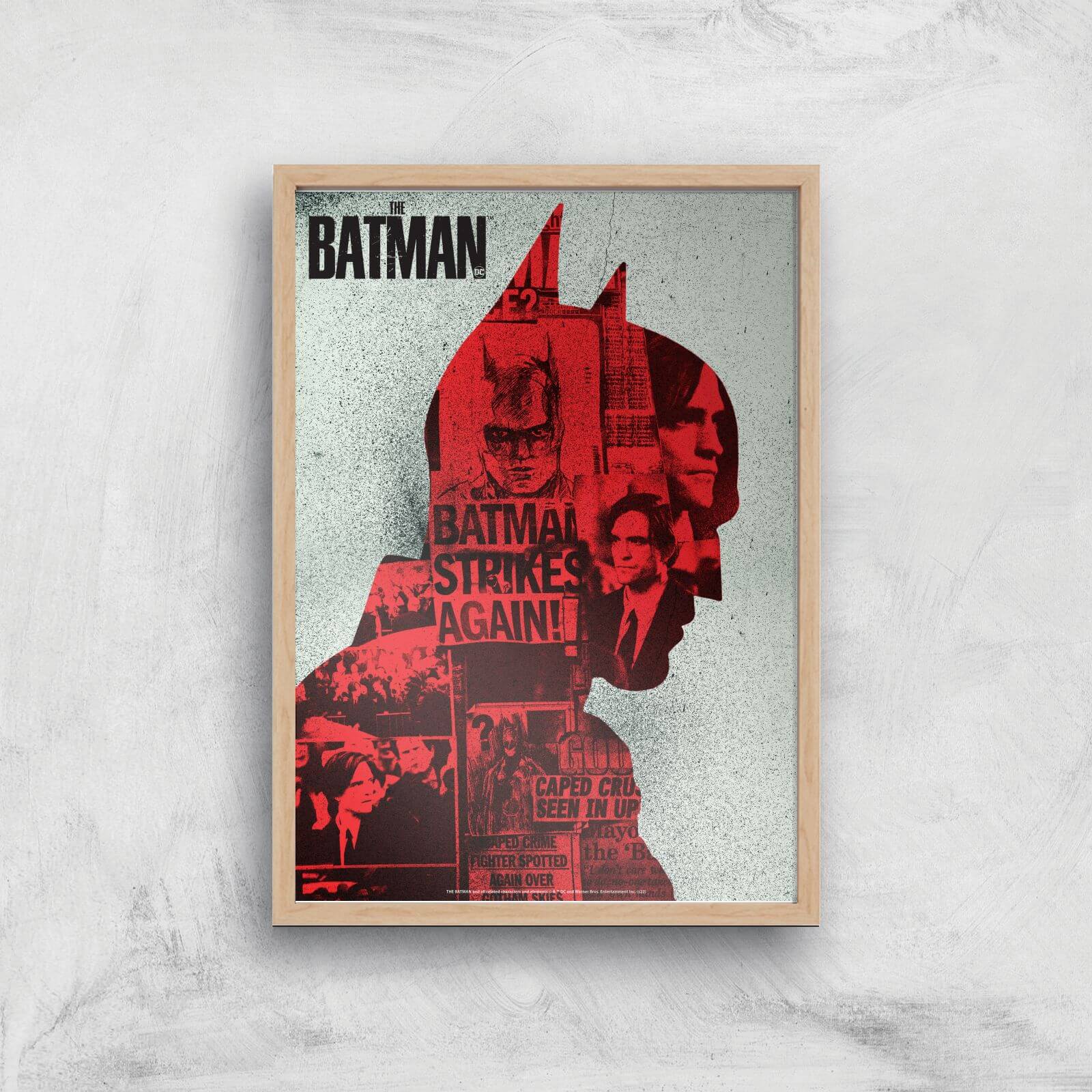 

The Batman Silhouette Giclee Art Print - A3 - Wooden Frame
