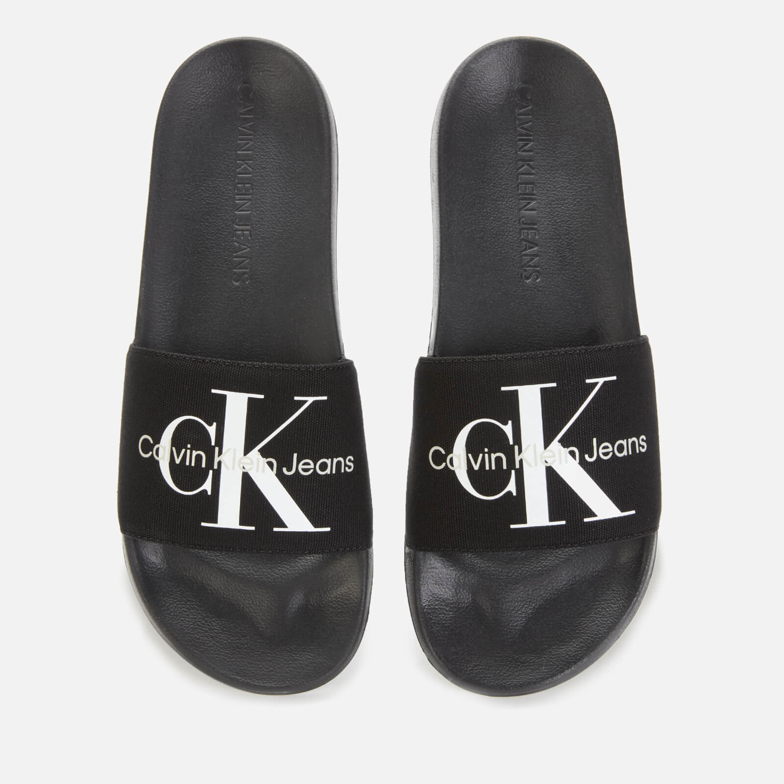 Calvin Klein Jeans Men's Monogram Slide Sandals - Black - UK 7