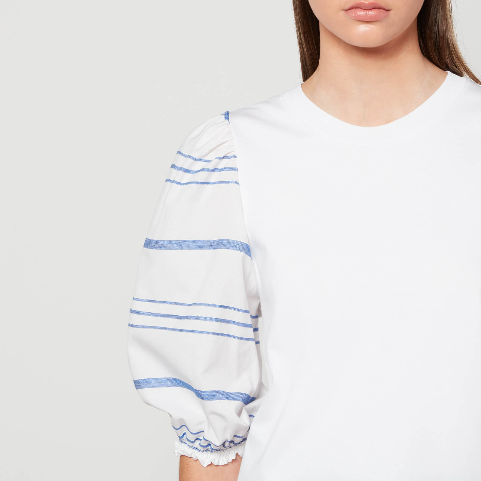 See By Chloé Women's Embellished Tees On Cotton Jersey Top - White - Eu 38/uk 10 Chs22ujh18082 General Clothing, White