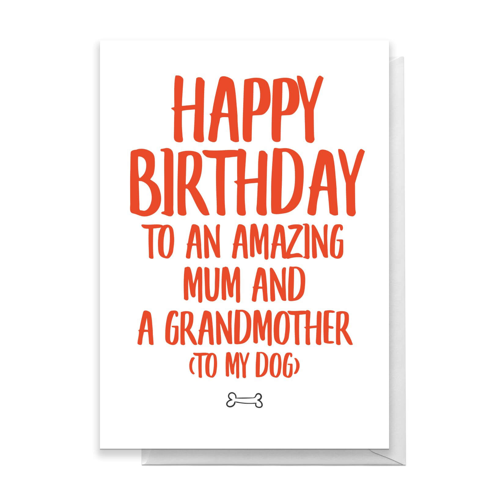 Happy Birthday Dog Grandmother Greetings Card - Standard Card