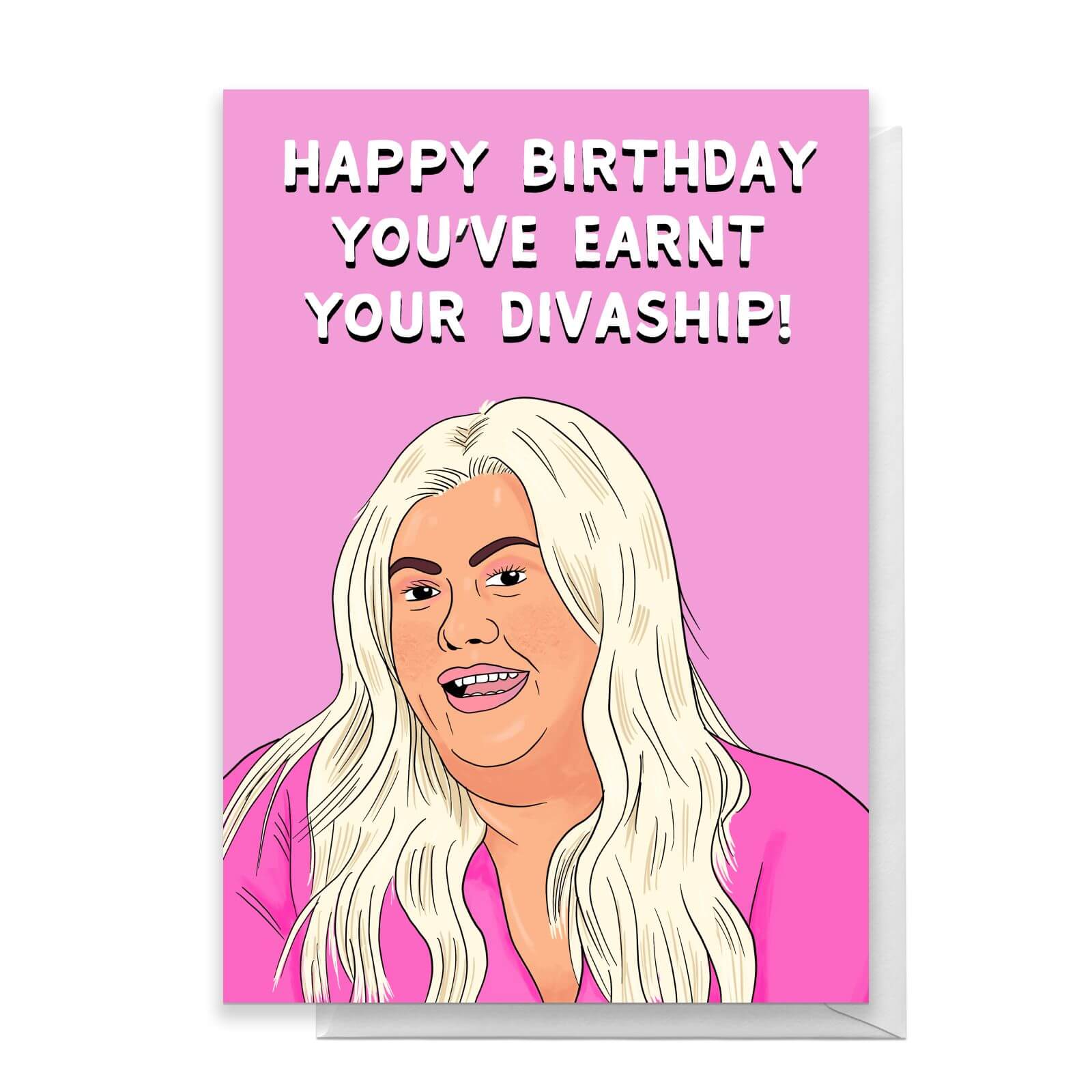 The Gc Happy Birthday You've Earnt Your Divaship! Greetings Card - Standard Card