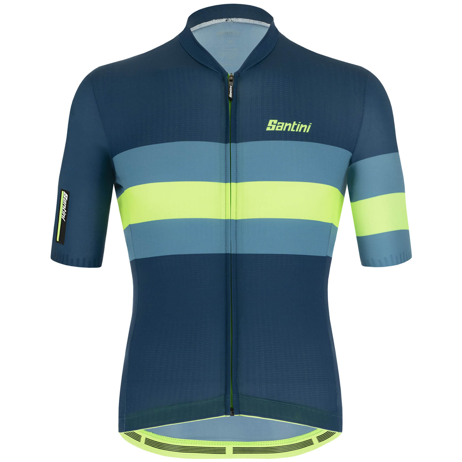 Santini Eco Sleek Bengal Jersey - L - Flashy Green