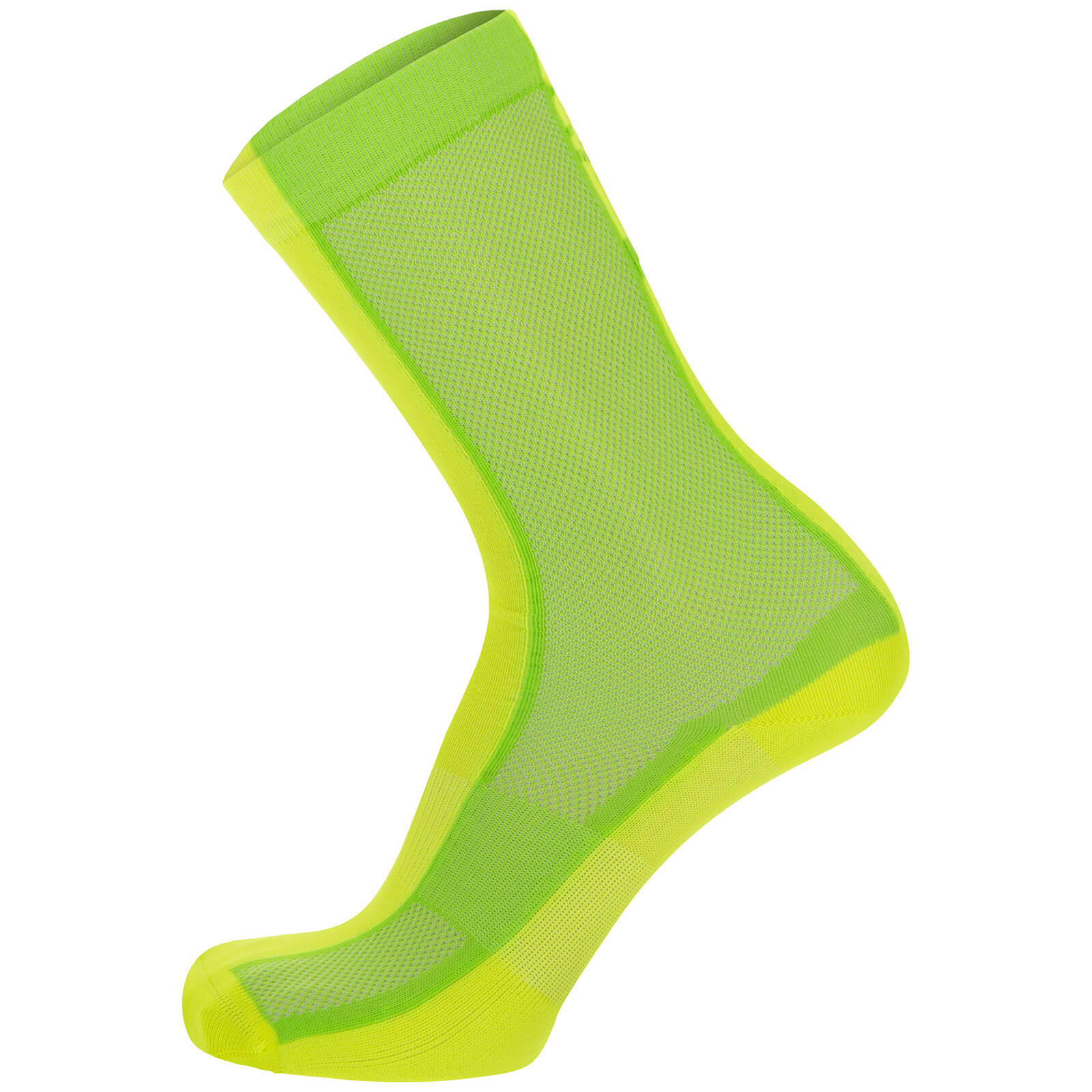 Santini Puro High Profile Socks - M - Flashy Green