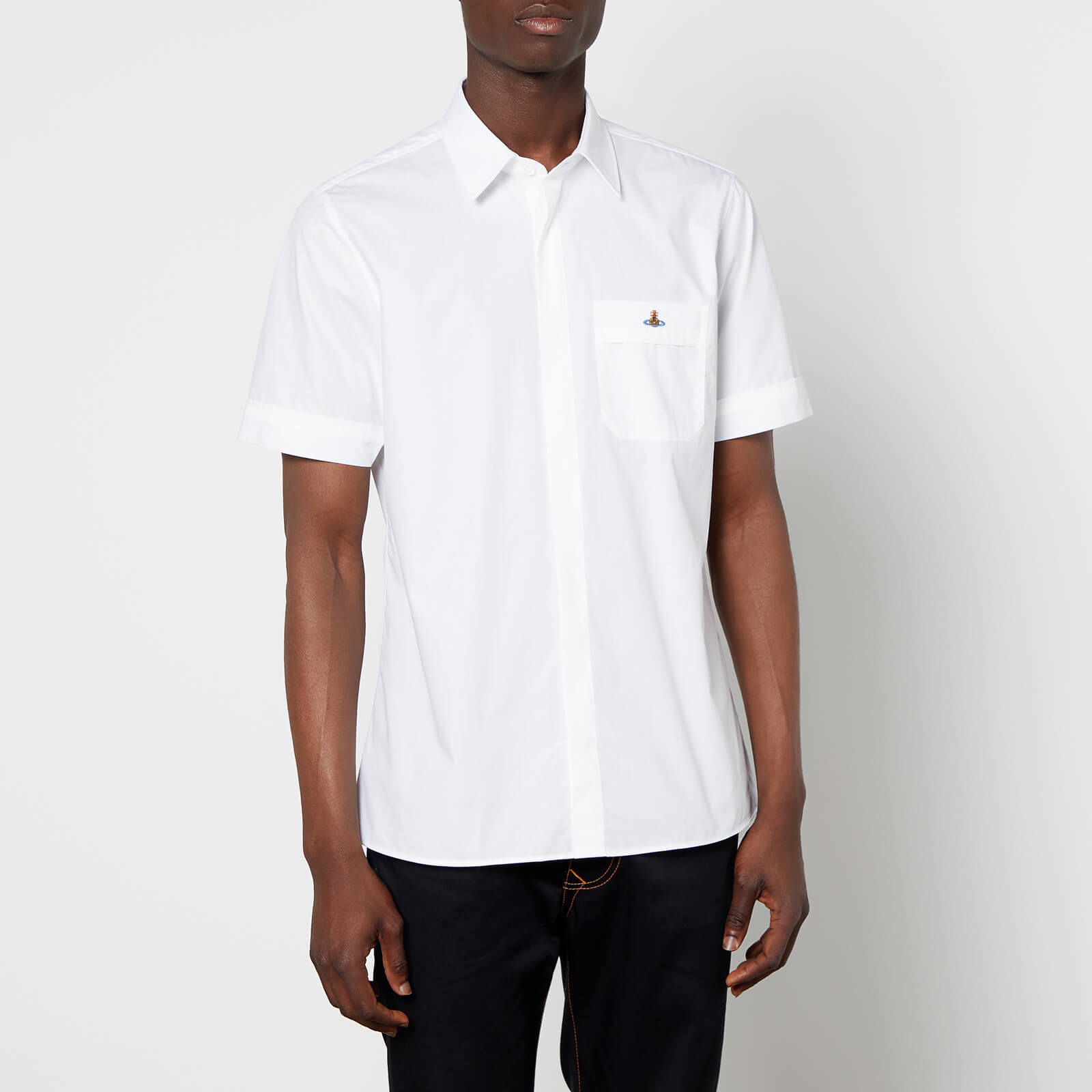 Vivienne Westwood Men's Classic Short Sleeve Shirt - White - 46/S