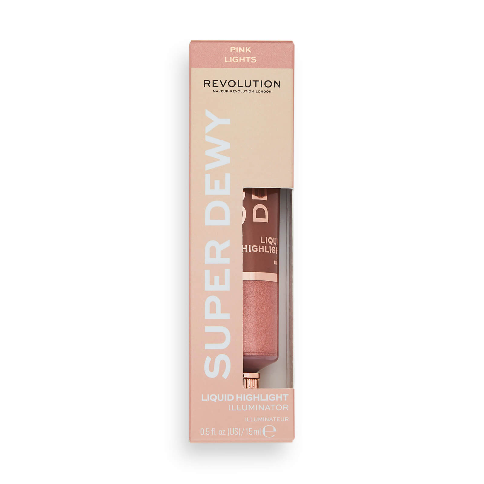 Makeup Revolution Superdewy Liquid Highlighter 15ml (Various Shades) - Pink Lights
