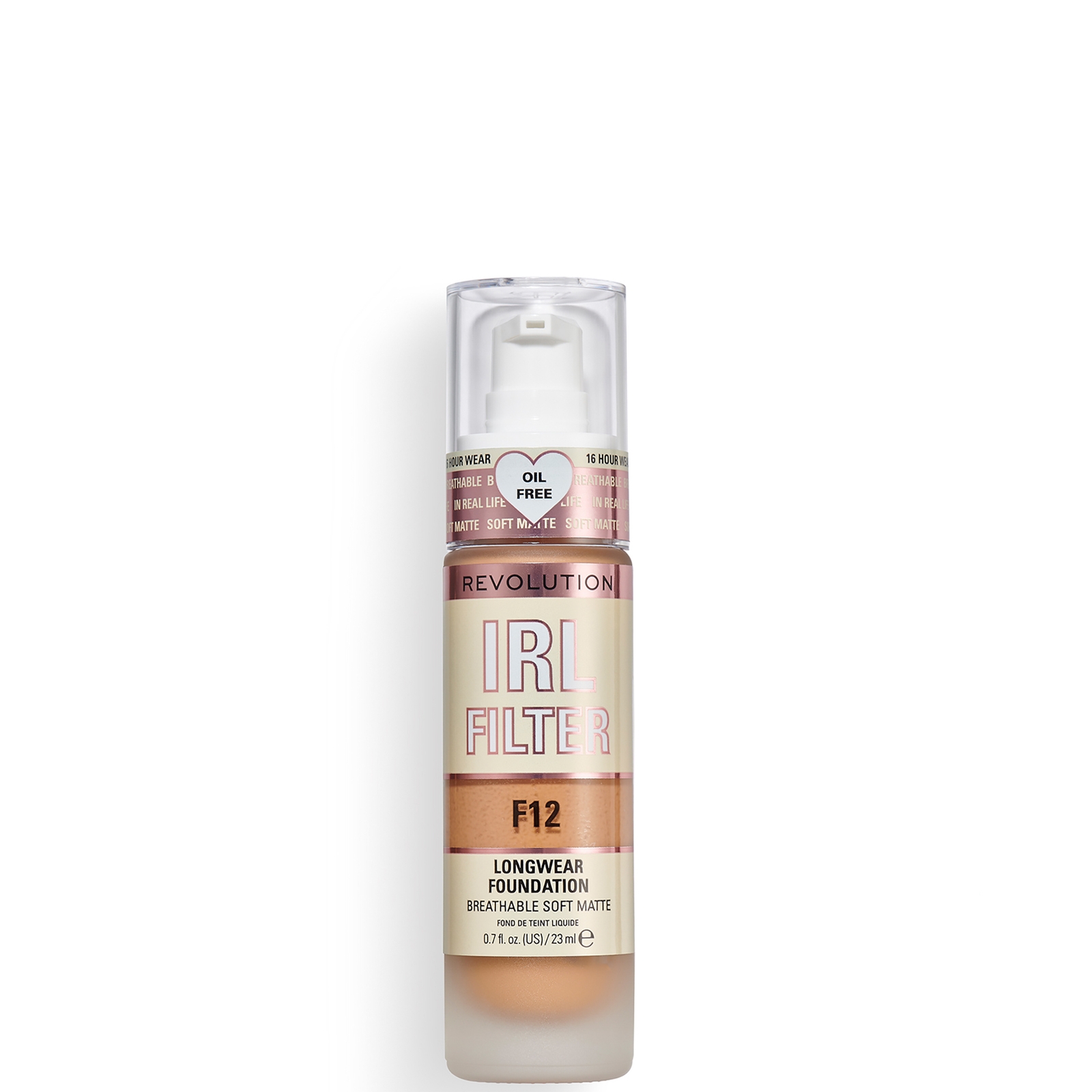 Makeup Revolution IRL Filter Longwear Foundation 23ml (Various Shades) - F12
