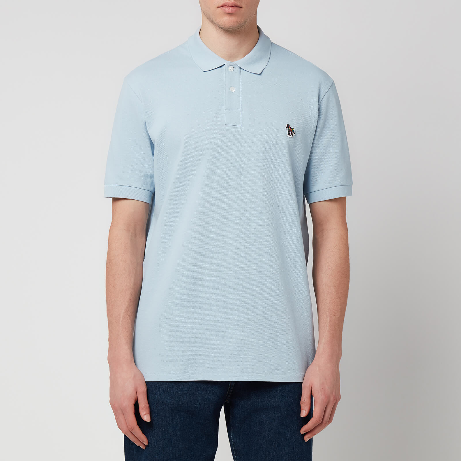 PS Paul Smith Men's Regular Fit Zebra Polo Shirt - Blue - S