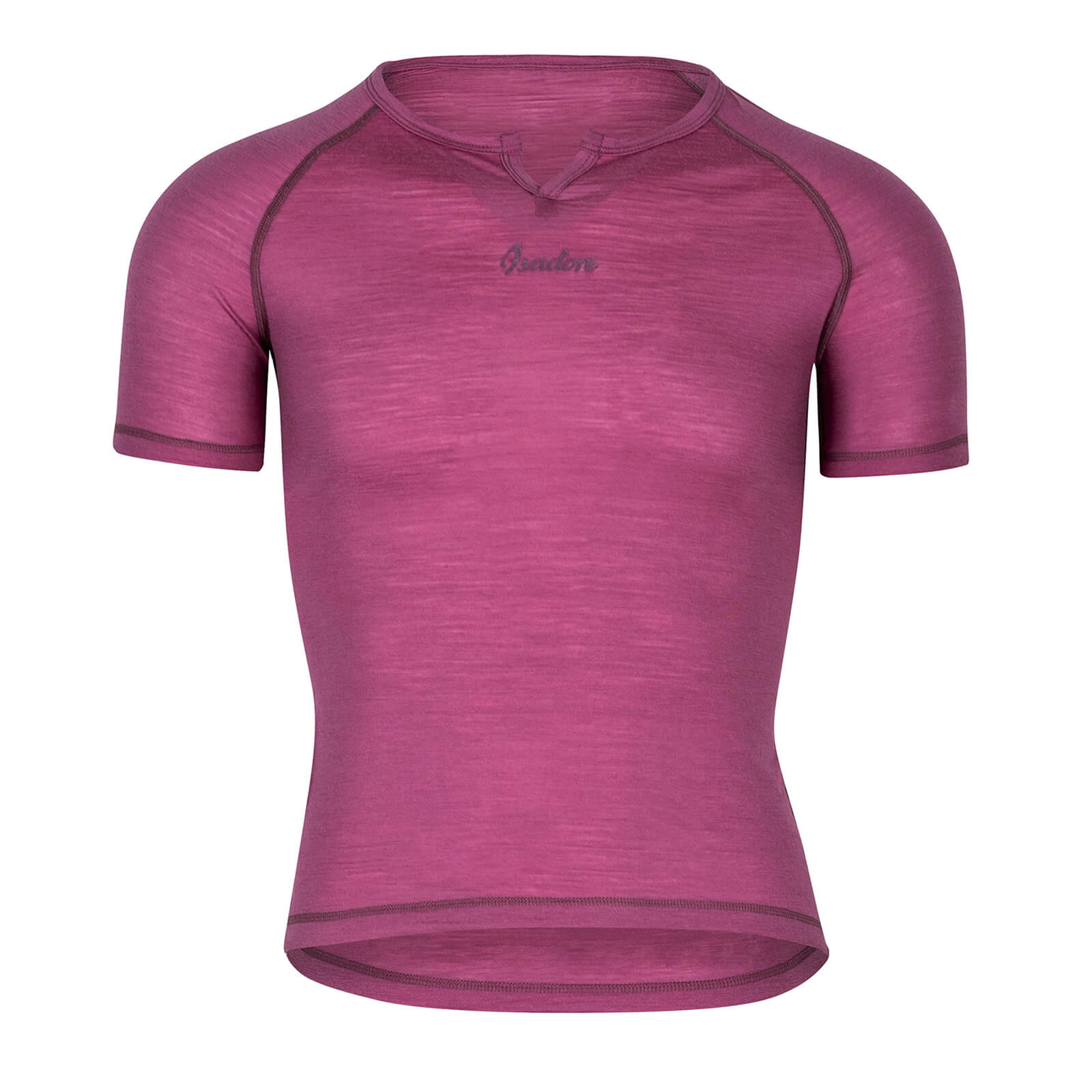 Isadore Merino Short Sleeve Baselayer  - L - Crushed Berry