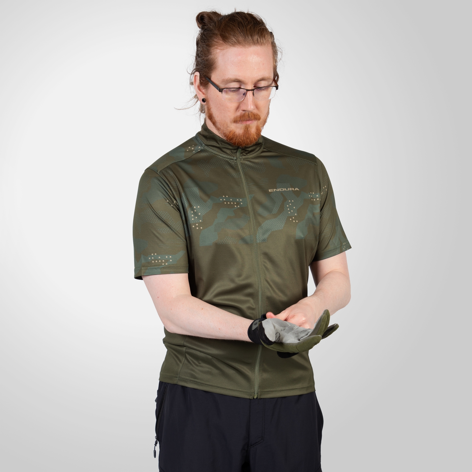 Endura Men's Hummvee Ray S/S Jersey - Olive Green | Extra 10% off first order.